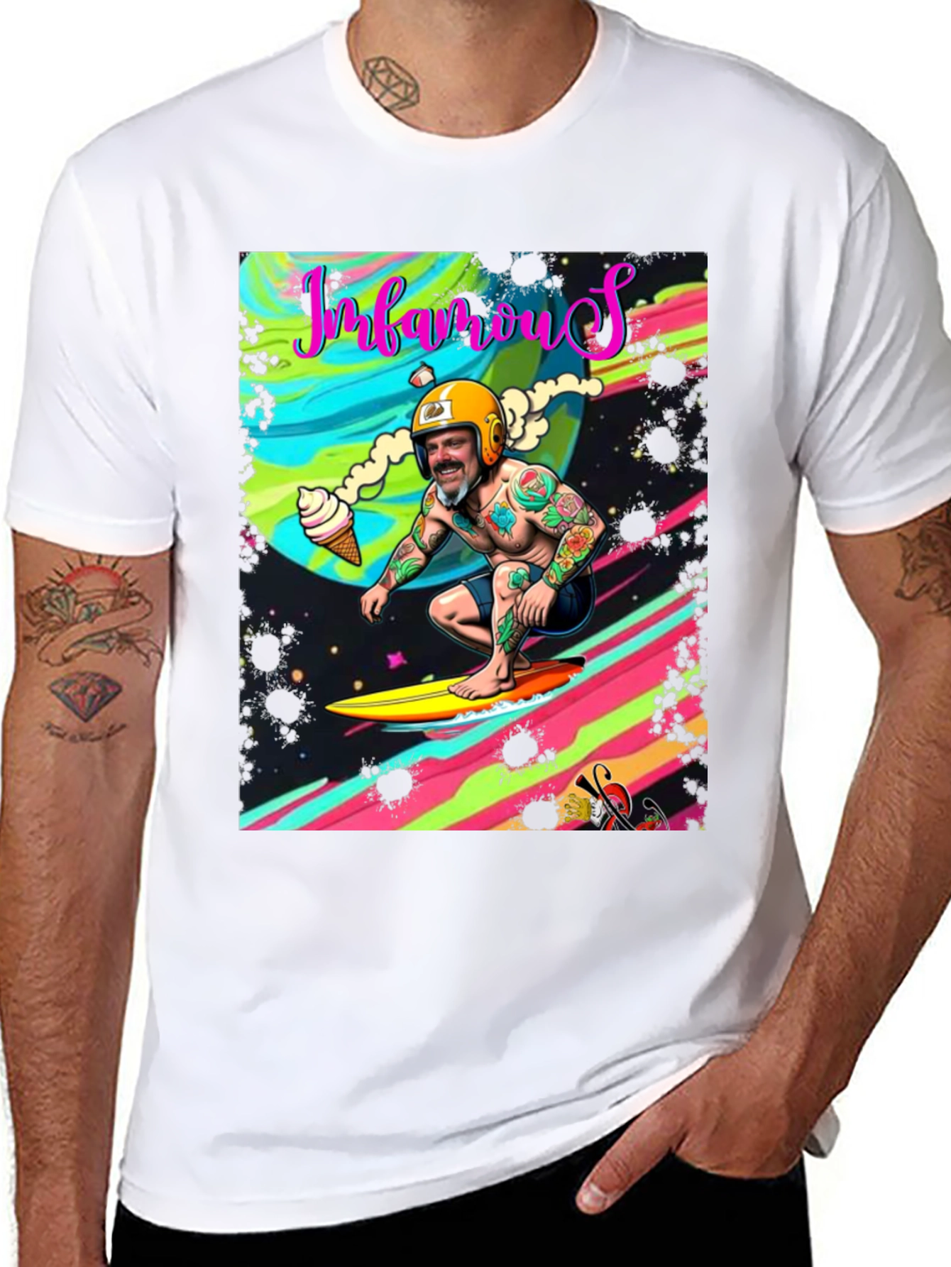 Infamous Surfer Graphic Tee - Retro Style