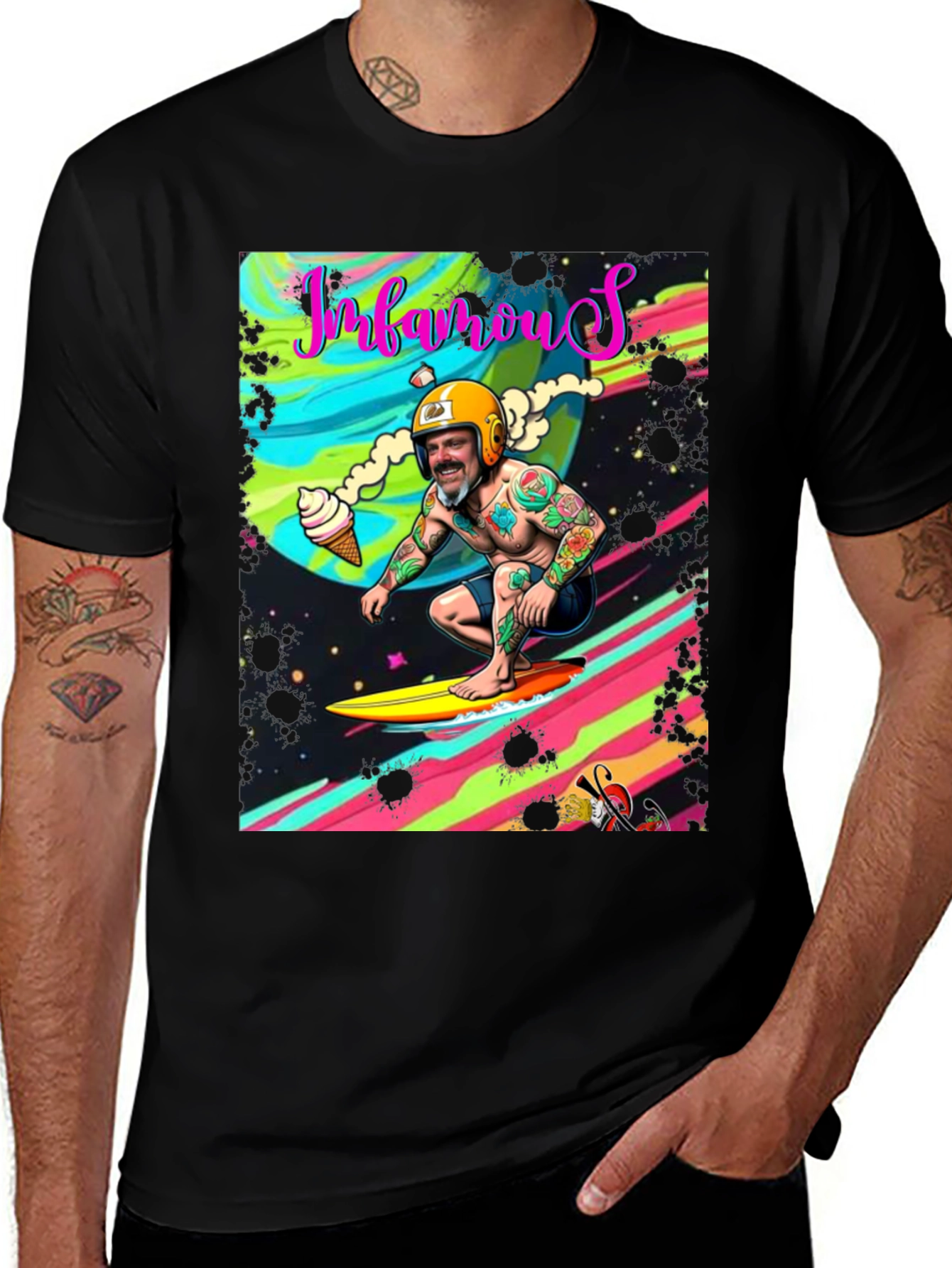 Infamous Surfer Graphic Tee - Retro Style