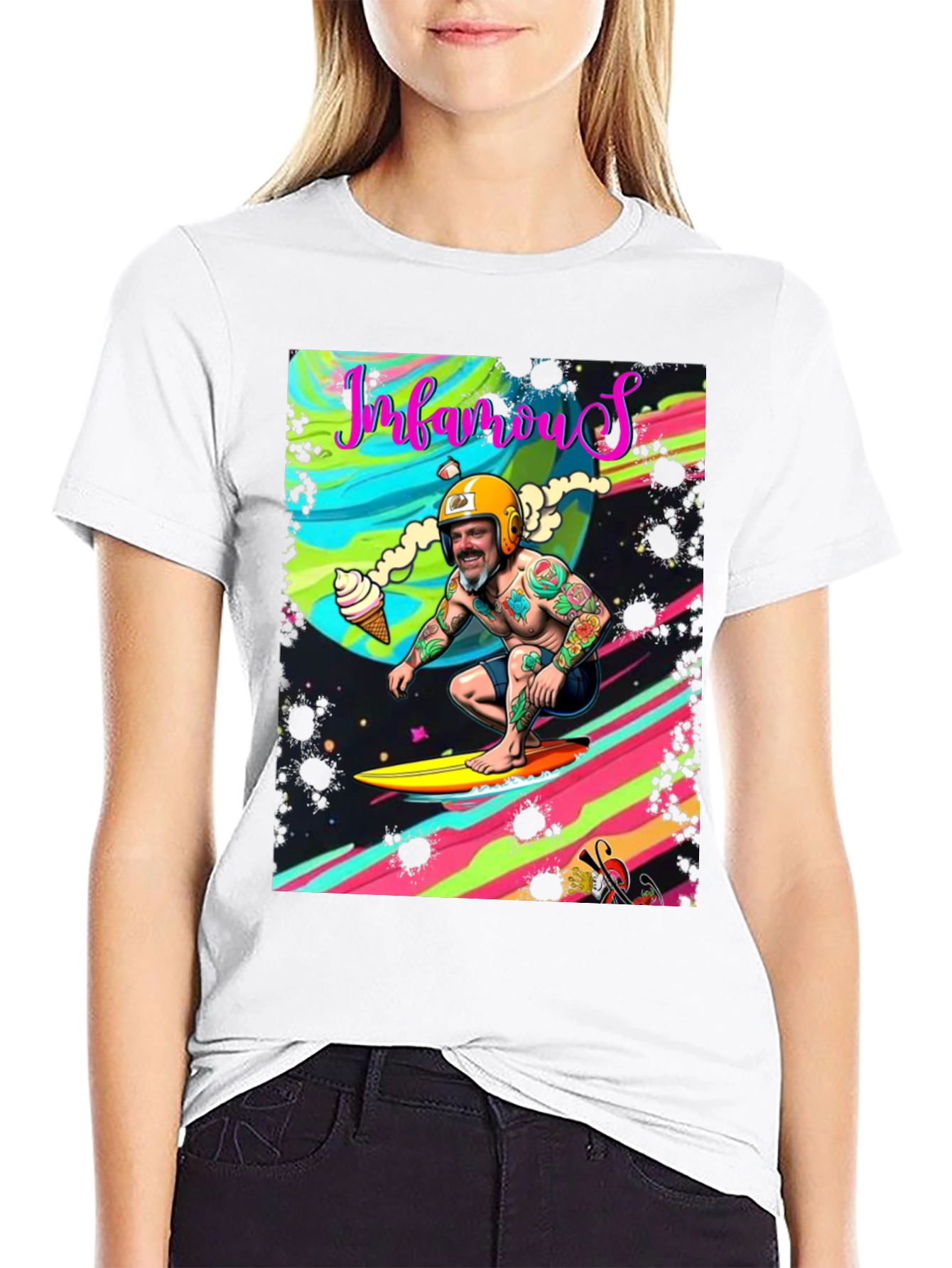 Infamous Surfer Graphic Tee - Retro Style