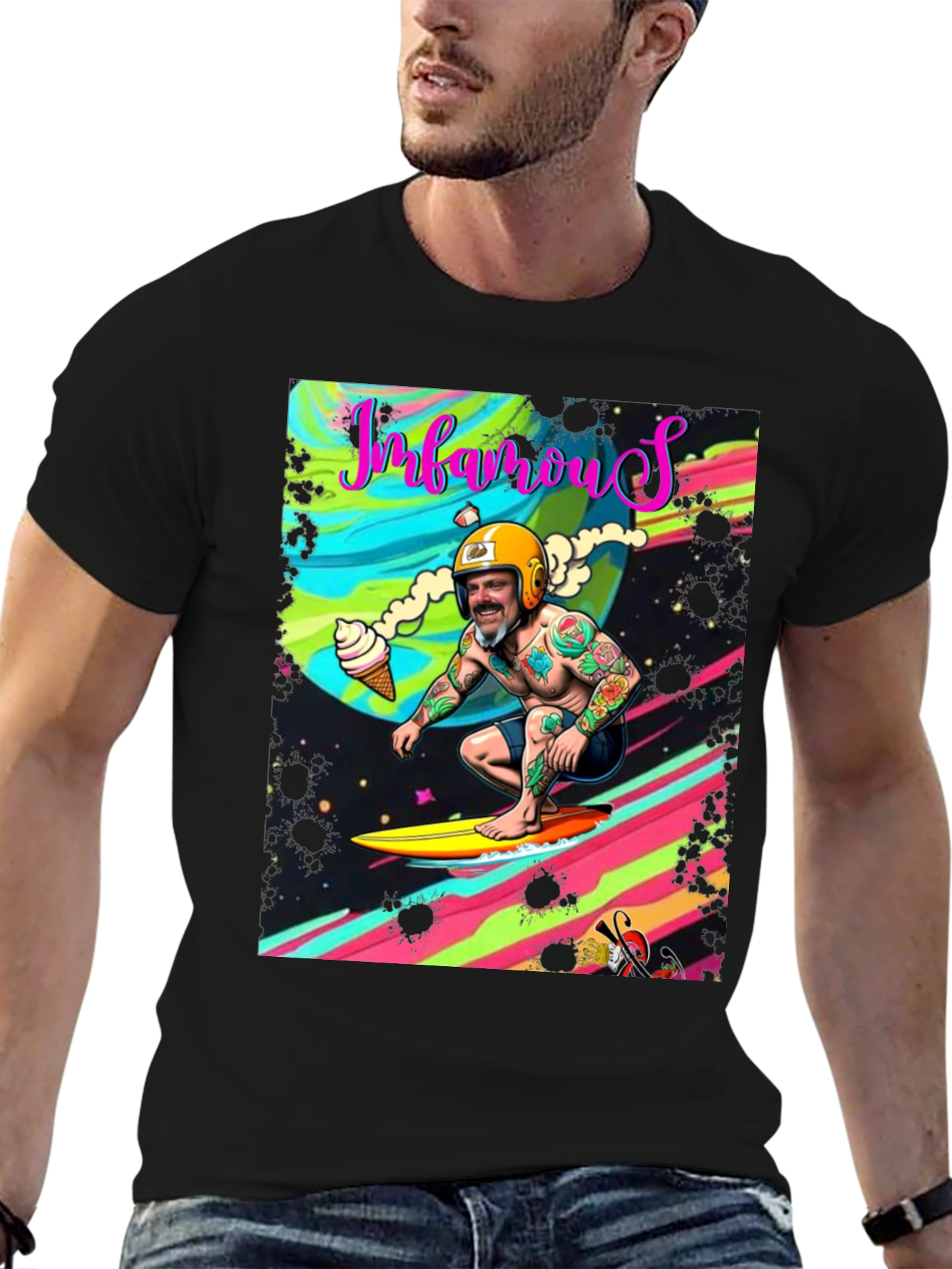 Infamous Surfer Graphic Tee - Retro Style