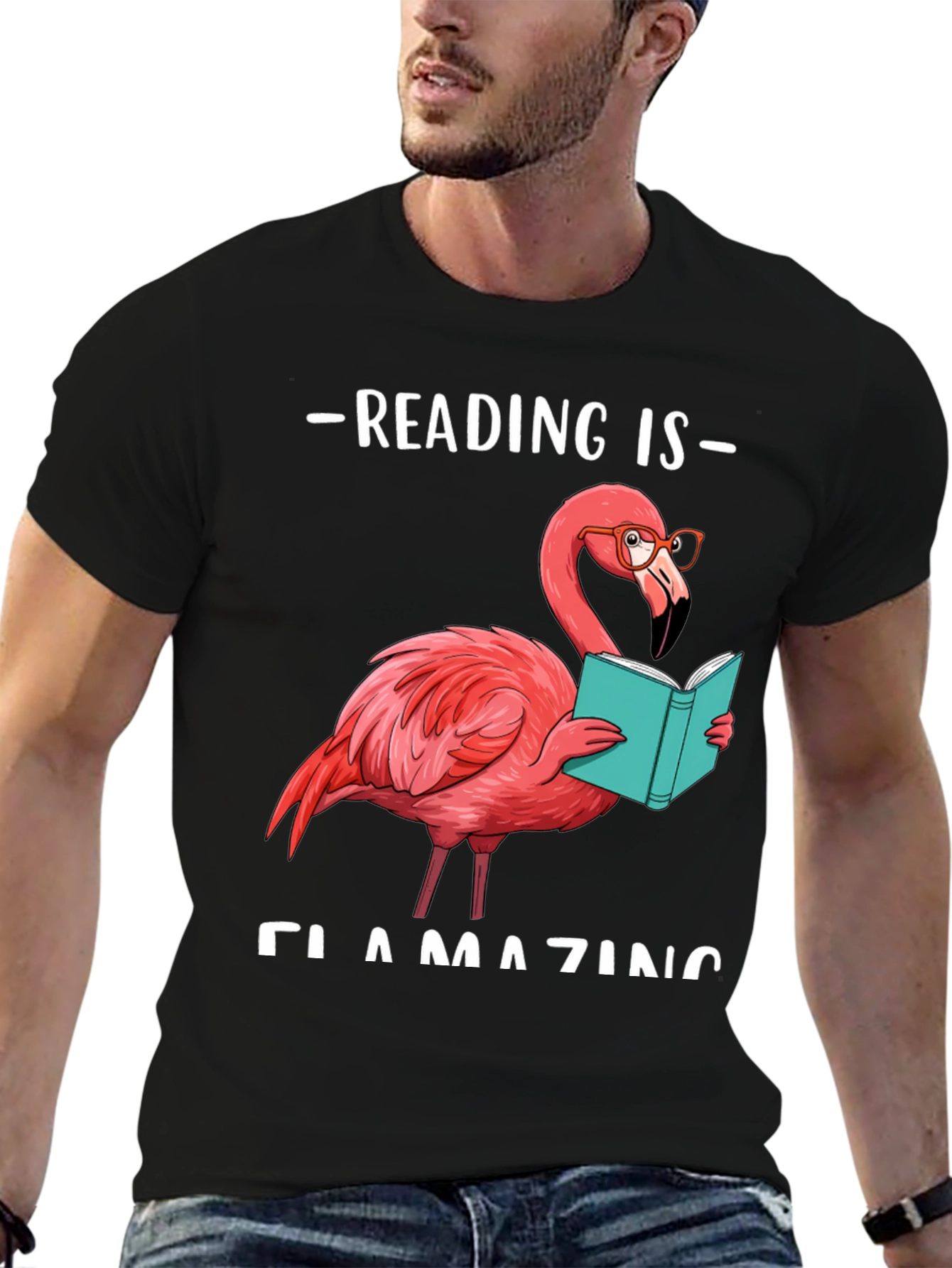 Reading Flamingo T-Shirt