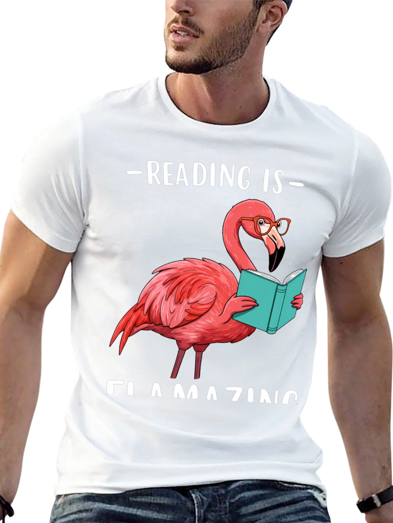 Reading Flamingo T-Shirt