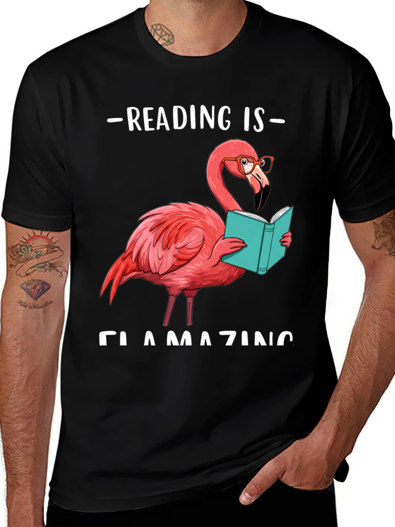 Reading Flamingo T-Shirt