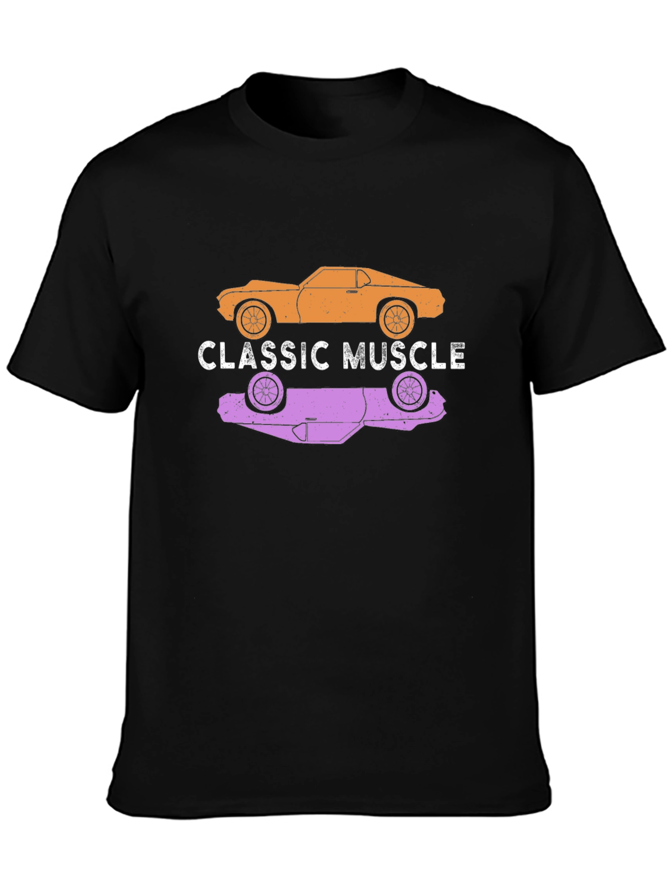 Classic Muscle Car T-Shirt - Black