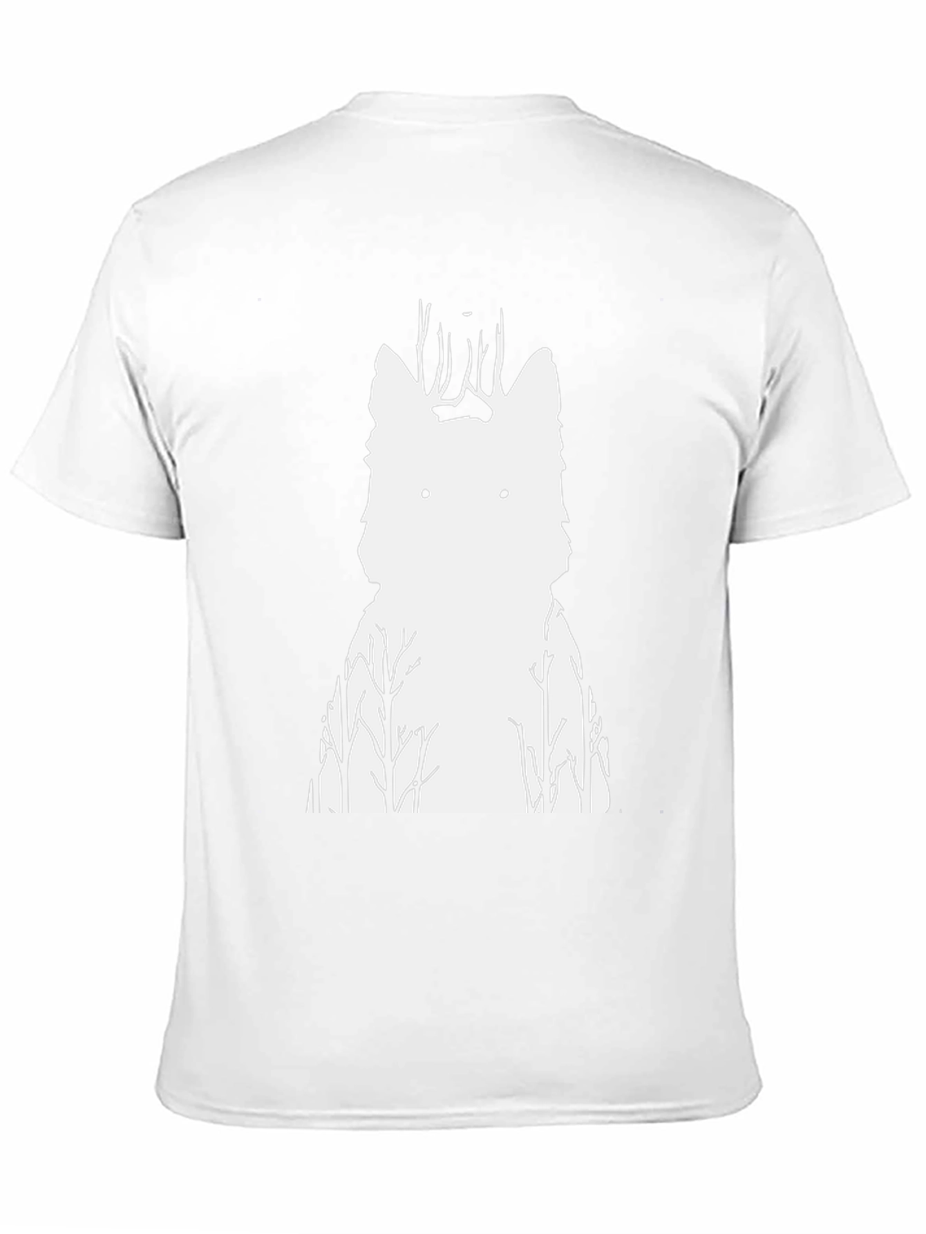 Wolf Forest Graphic Tee - Black Cotton Blend