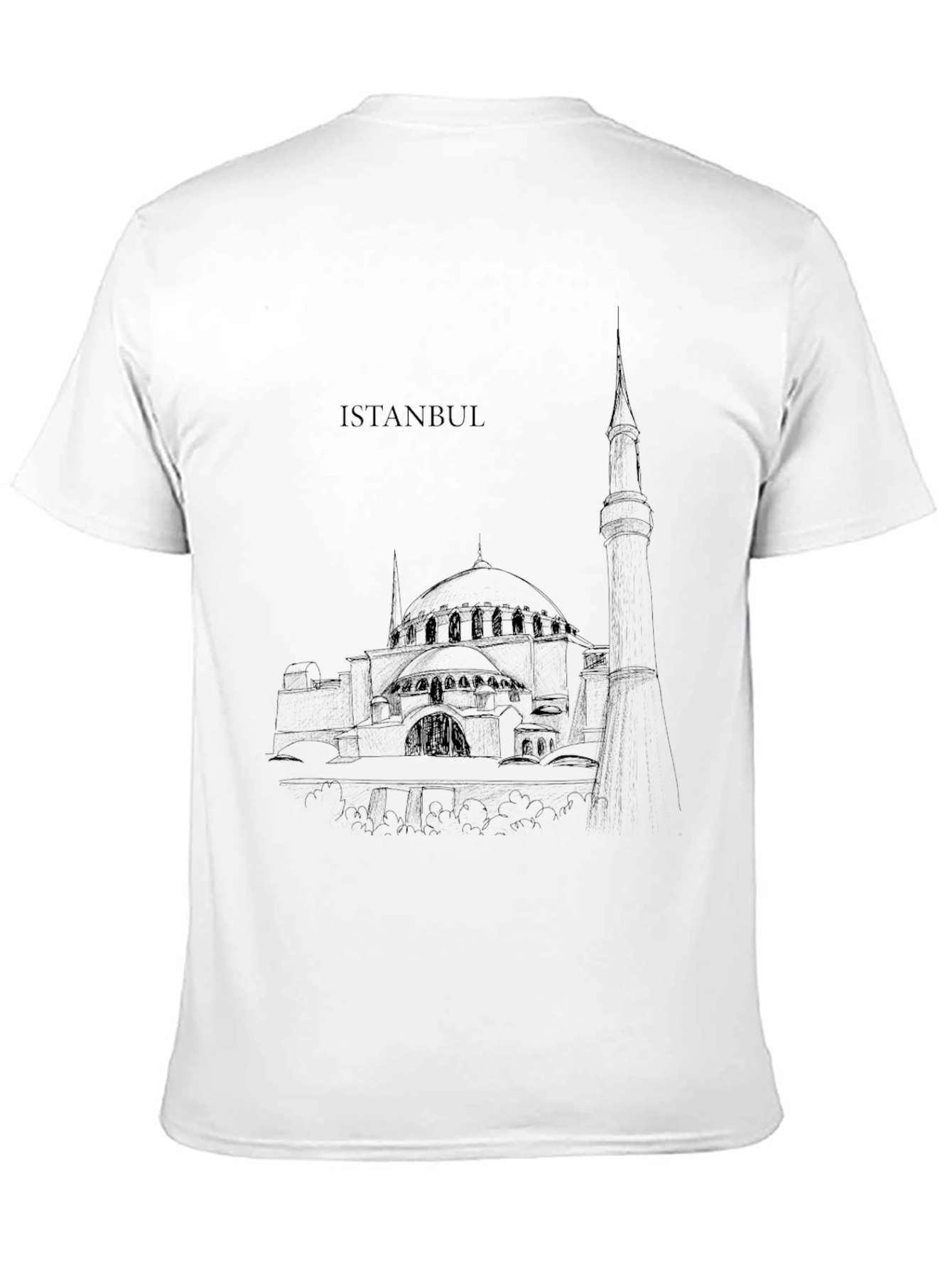 Istanbul Sketch Black T-Shirt