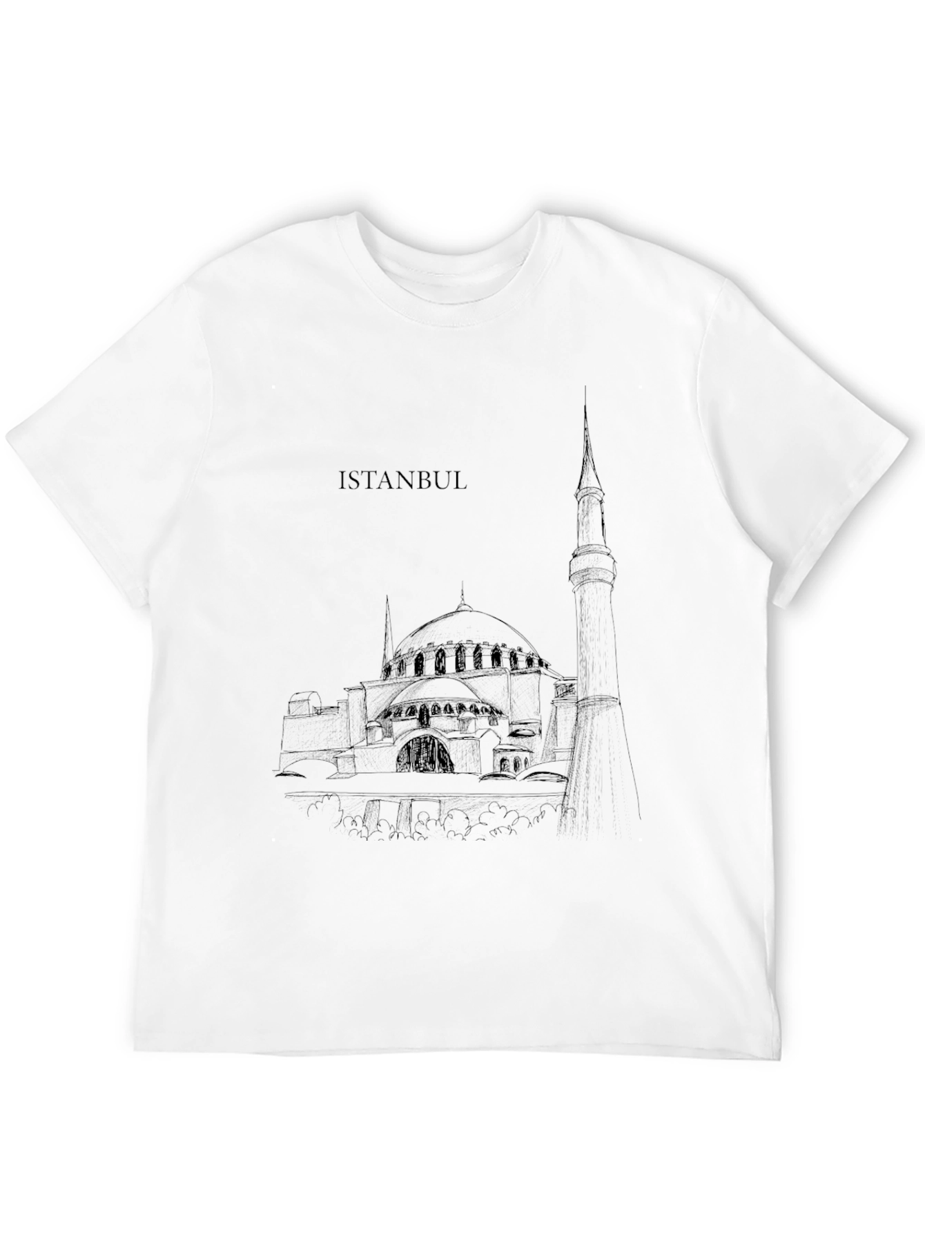 Istanbul Sketch Black T-Shirt