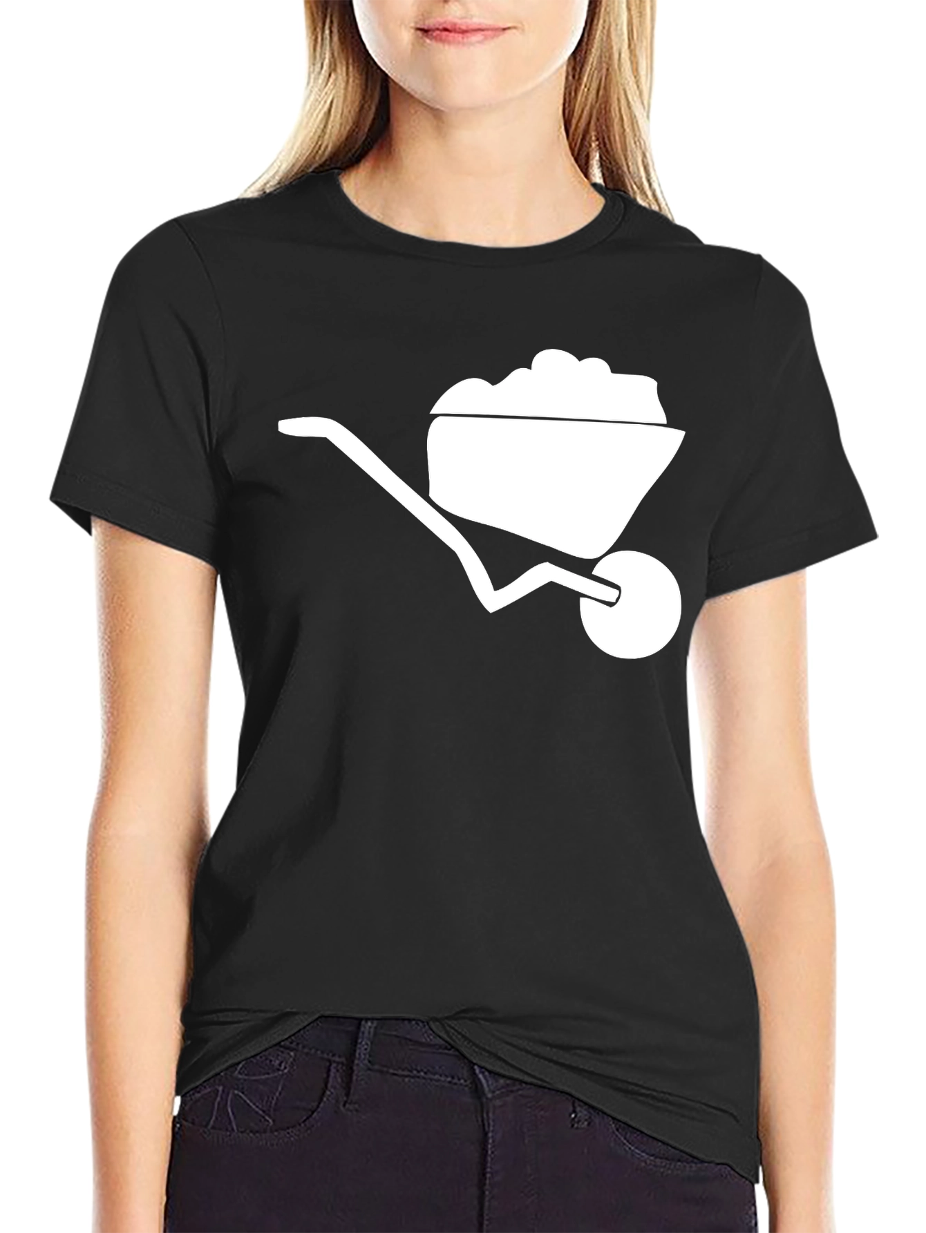 Wheelbarrow Graphic T-Shirt - Black