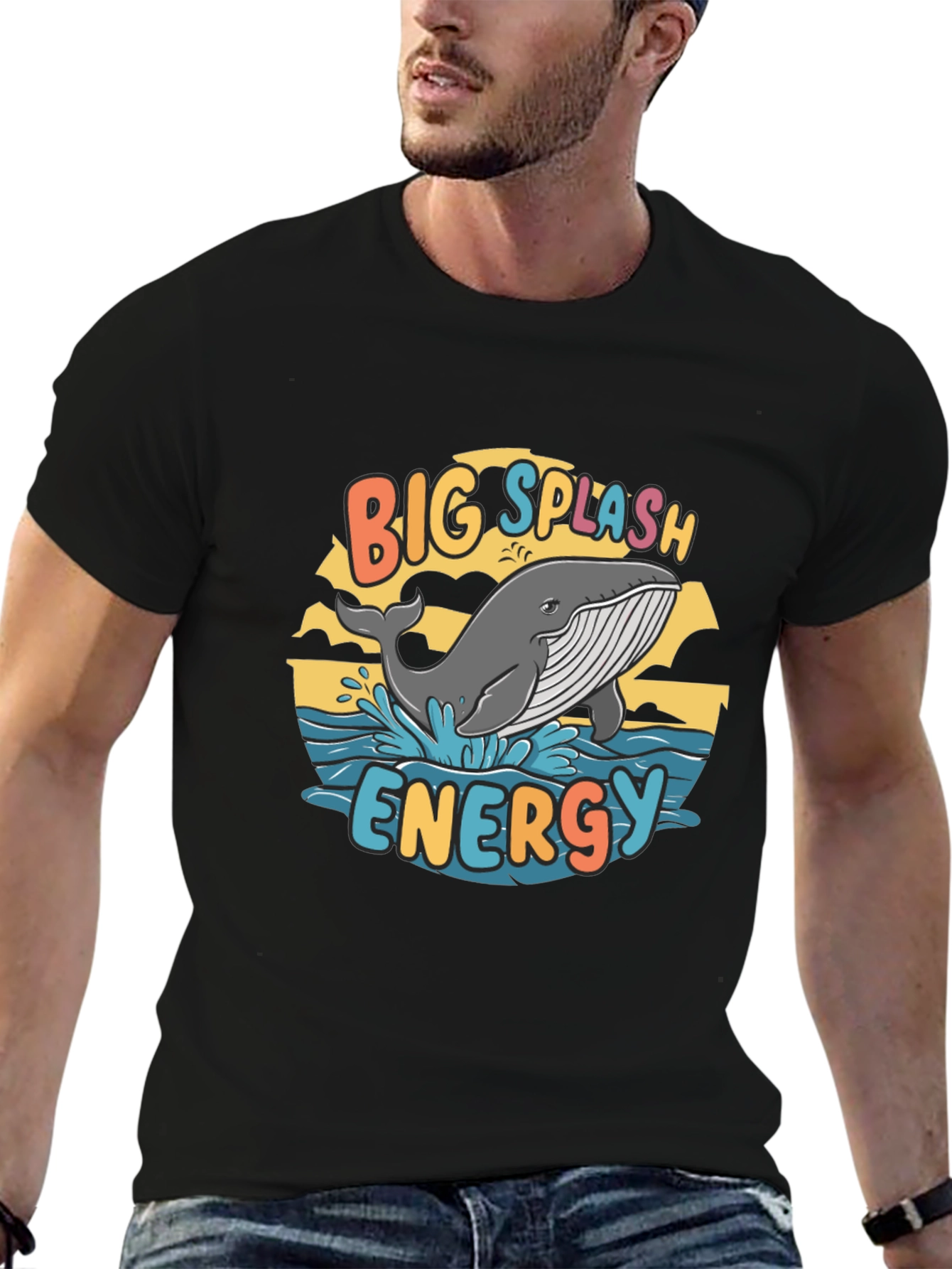 Big Splash Energy Whale Graphic Tee