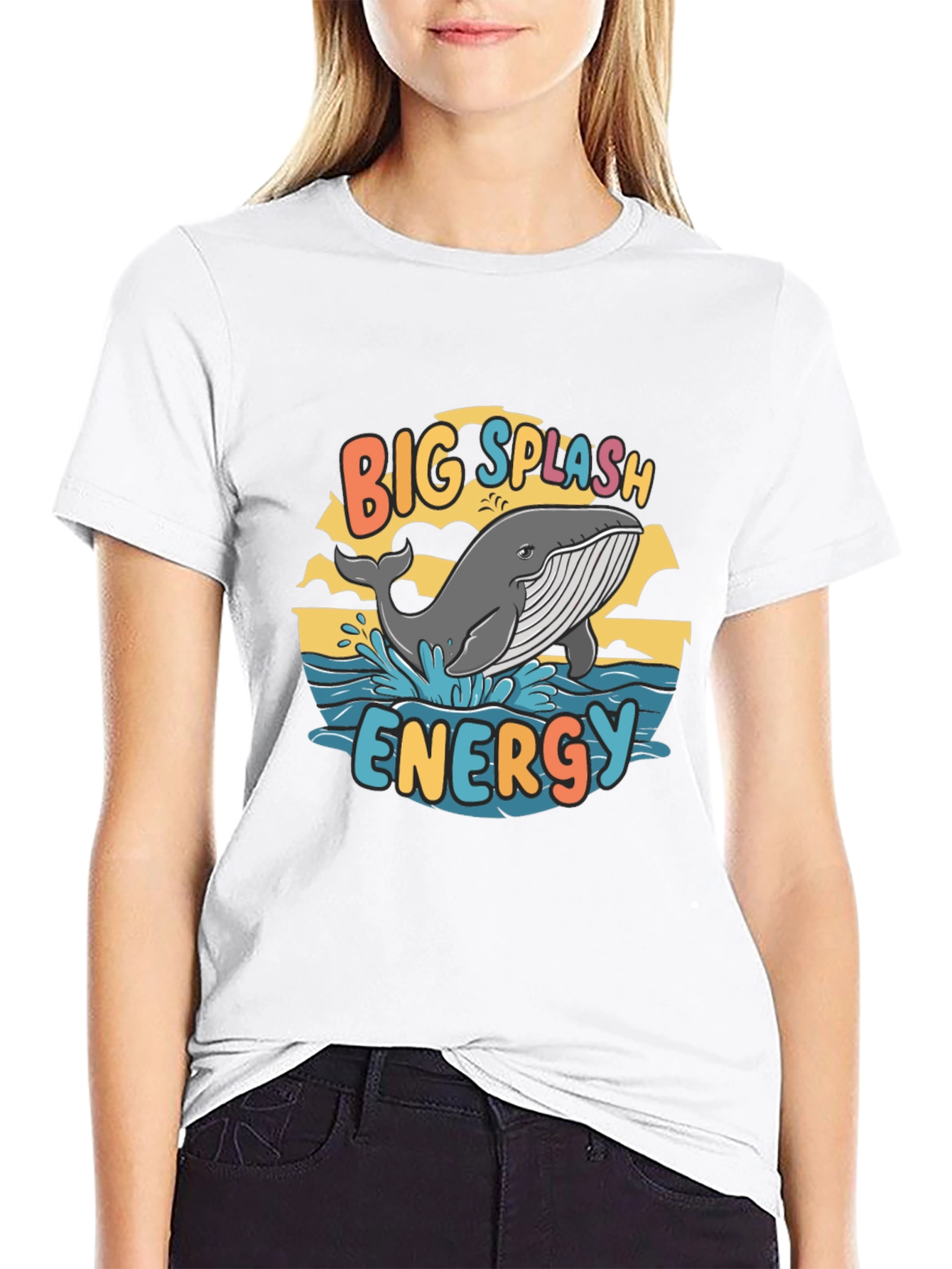 Big Splash Energy Whale Graphic Tee