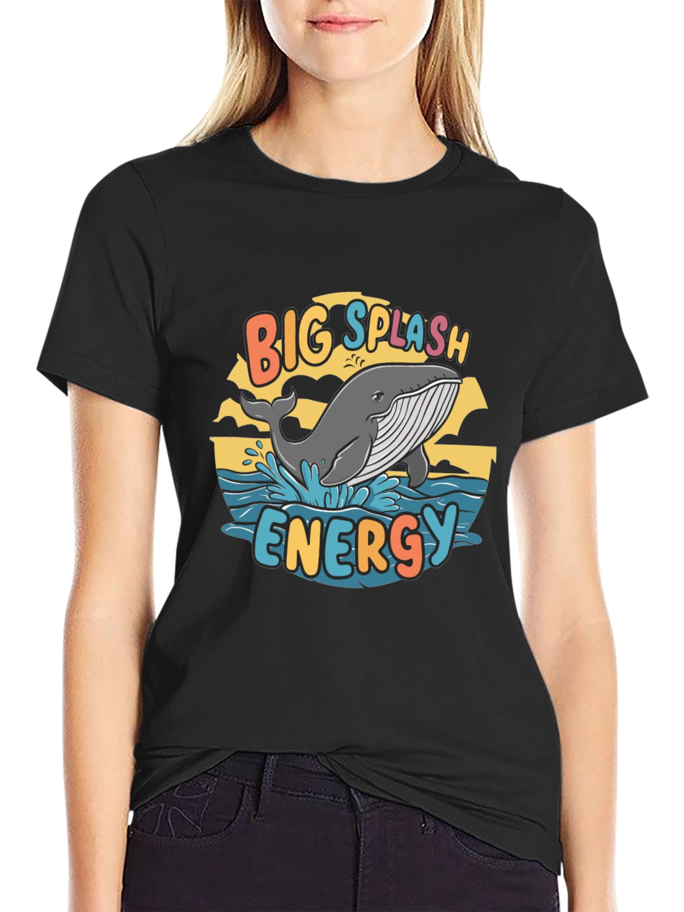 Big Splash Energy Whale Graphic Tee