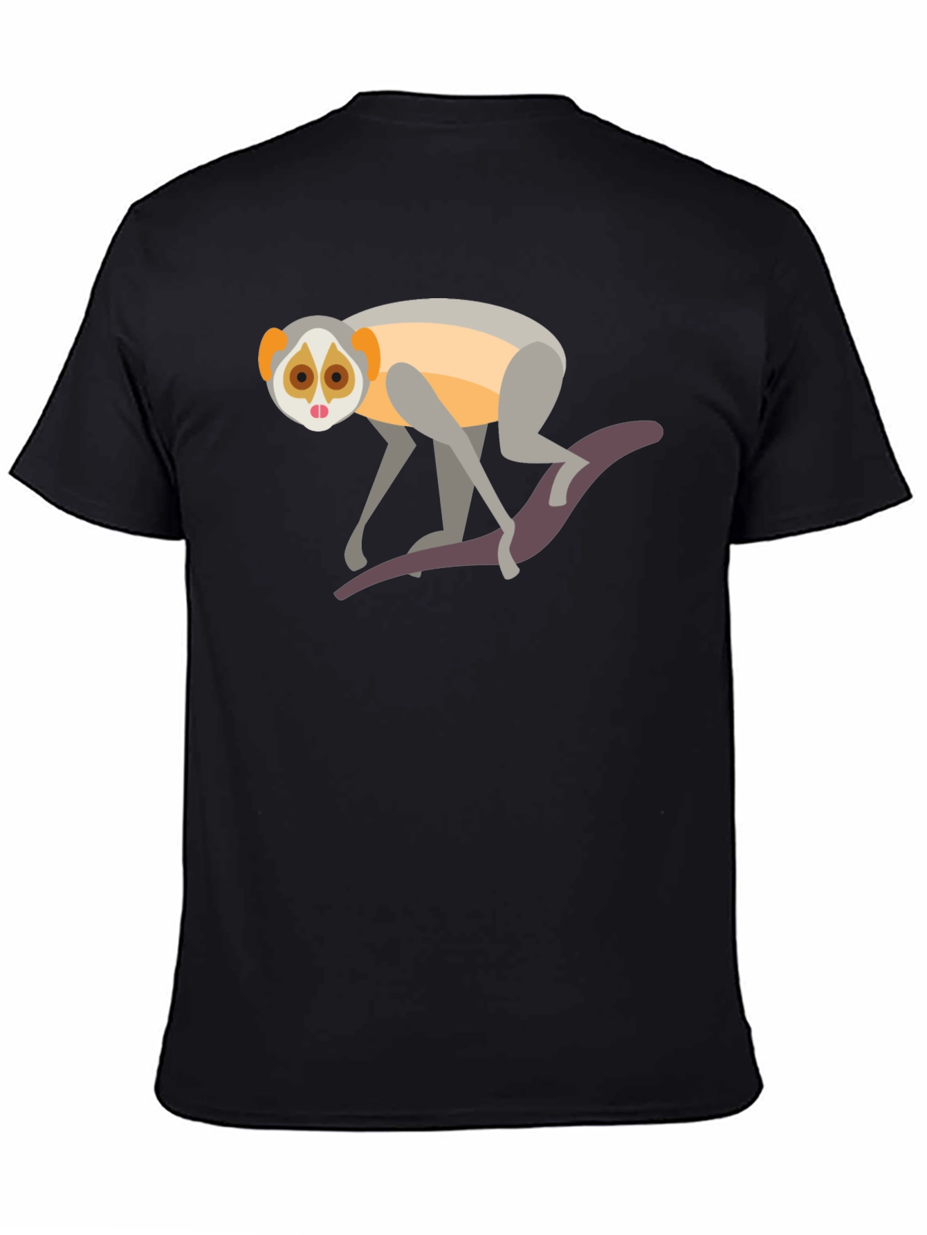 Slow Loris Graphic Tee - Unisex Black T-Shirt