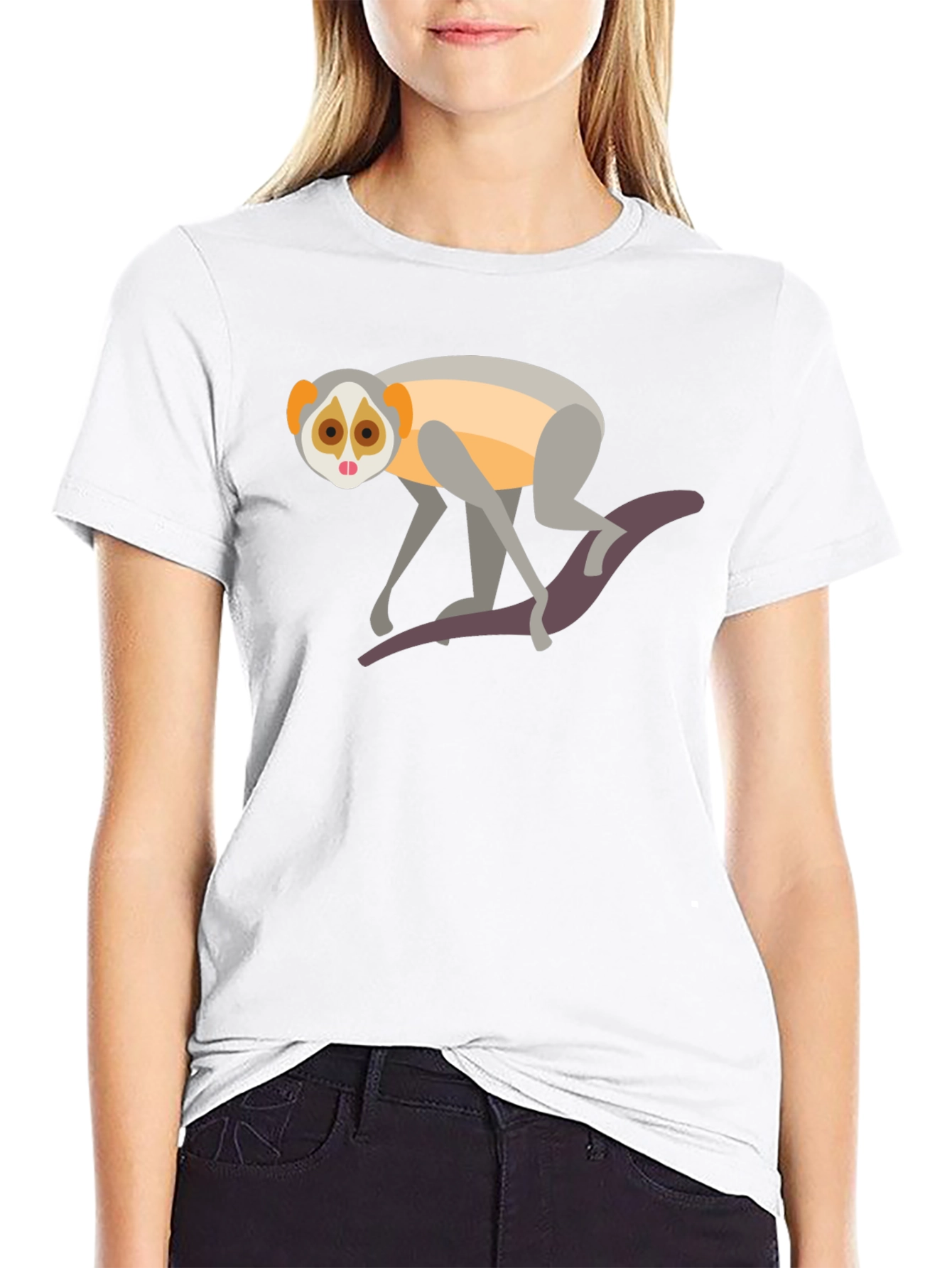 Slow Loris Graphic Tee - Unisex Black T-Shirt
