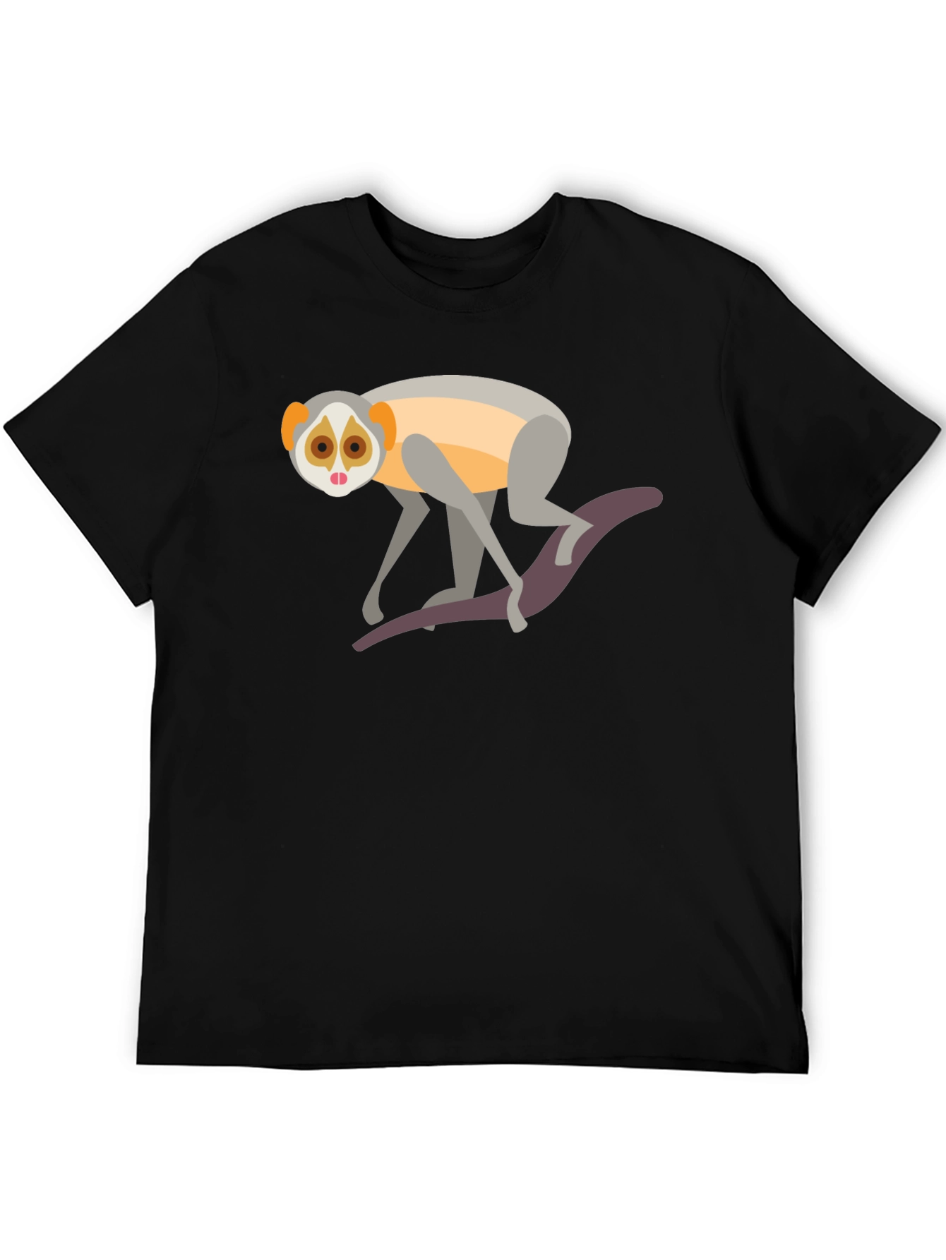 Slow Loris Graphic Tee - Unisex Black T-Shirt