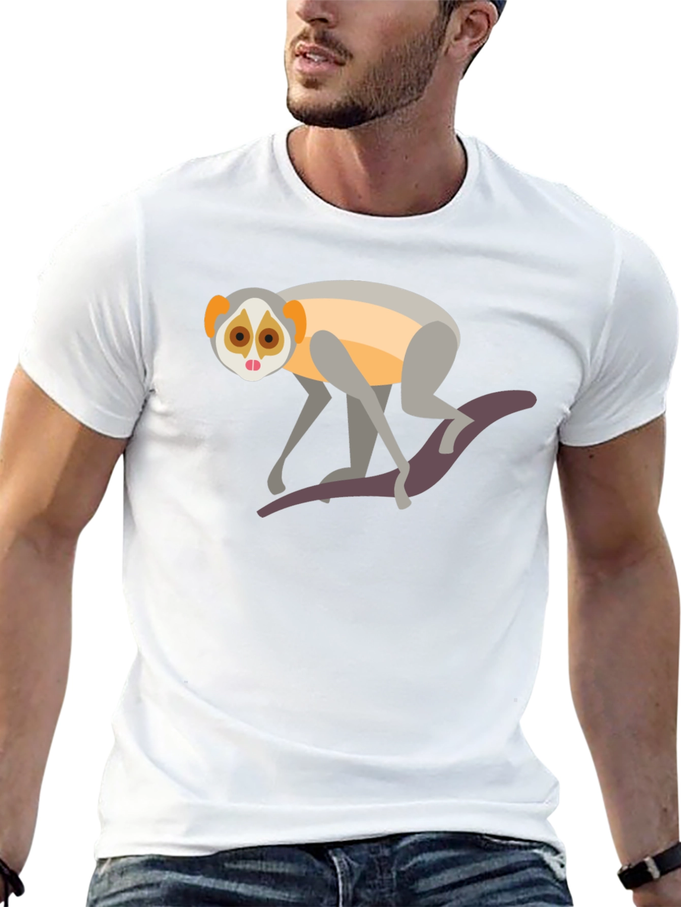 Slow Loris Graphic Tee - Unisex Black T-Shirt
