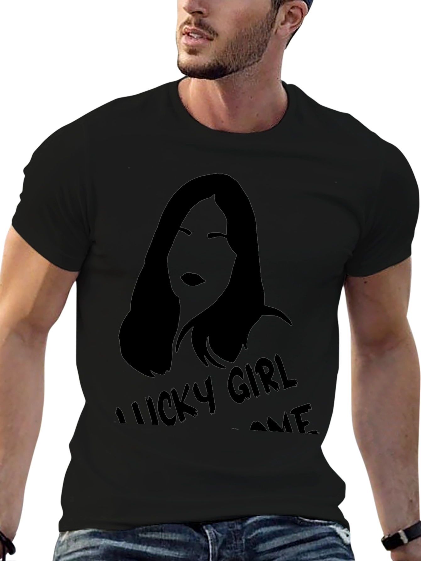 Lucky Girl Syndrome Black Graphic Tee
