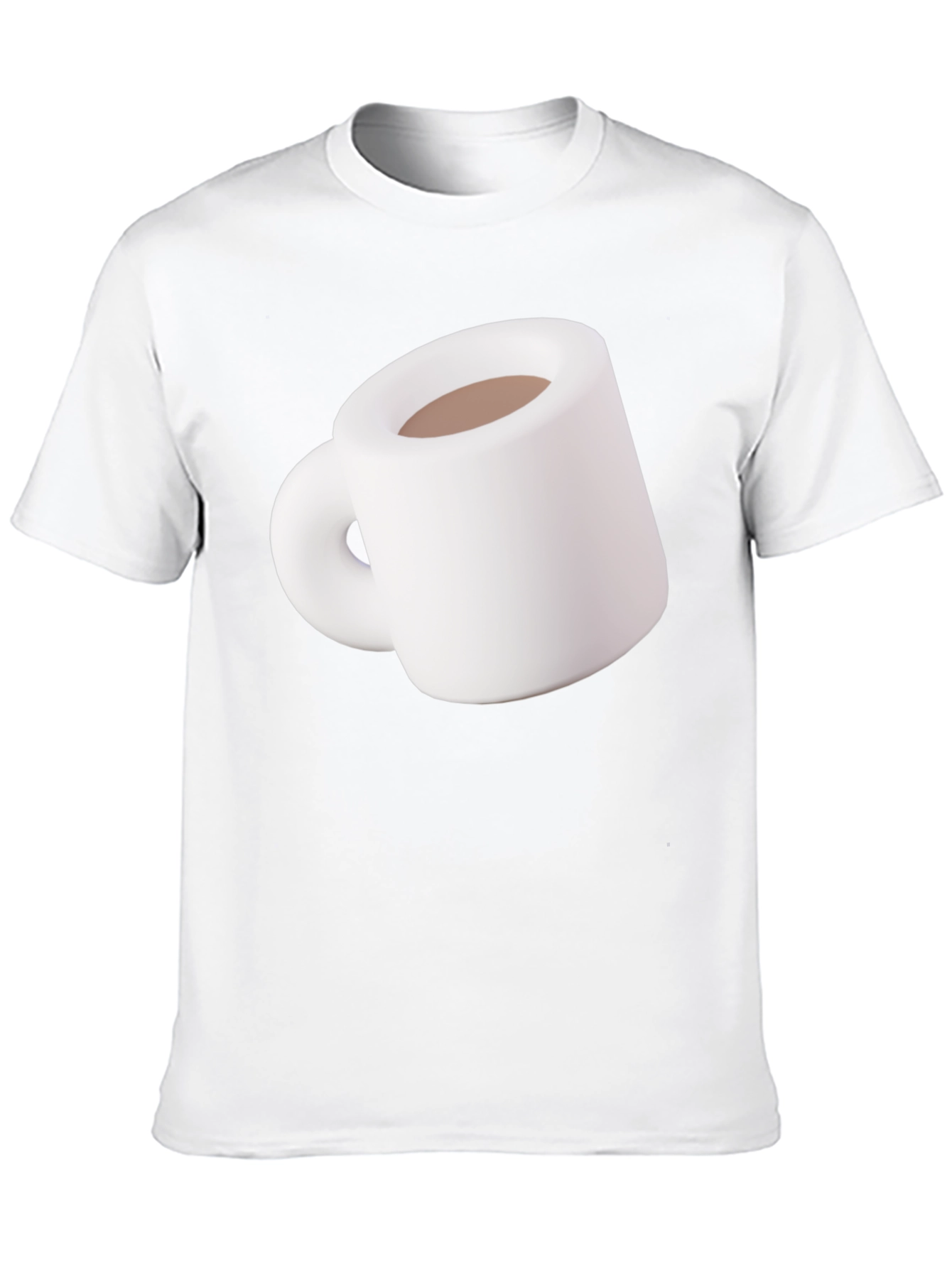 Coffee Mug Graphic Tee - Black Cotton T-Shirt
