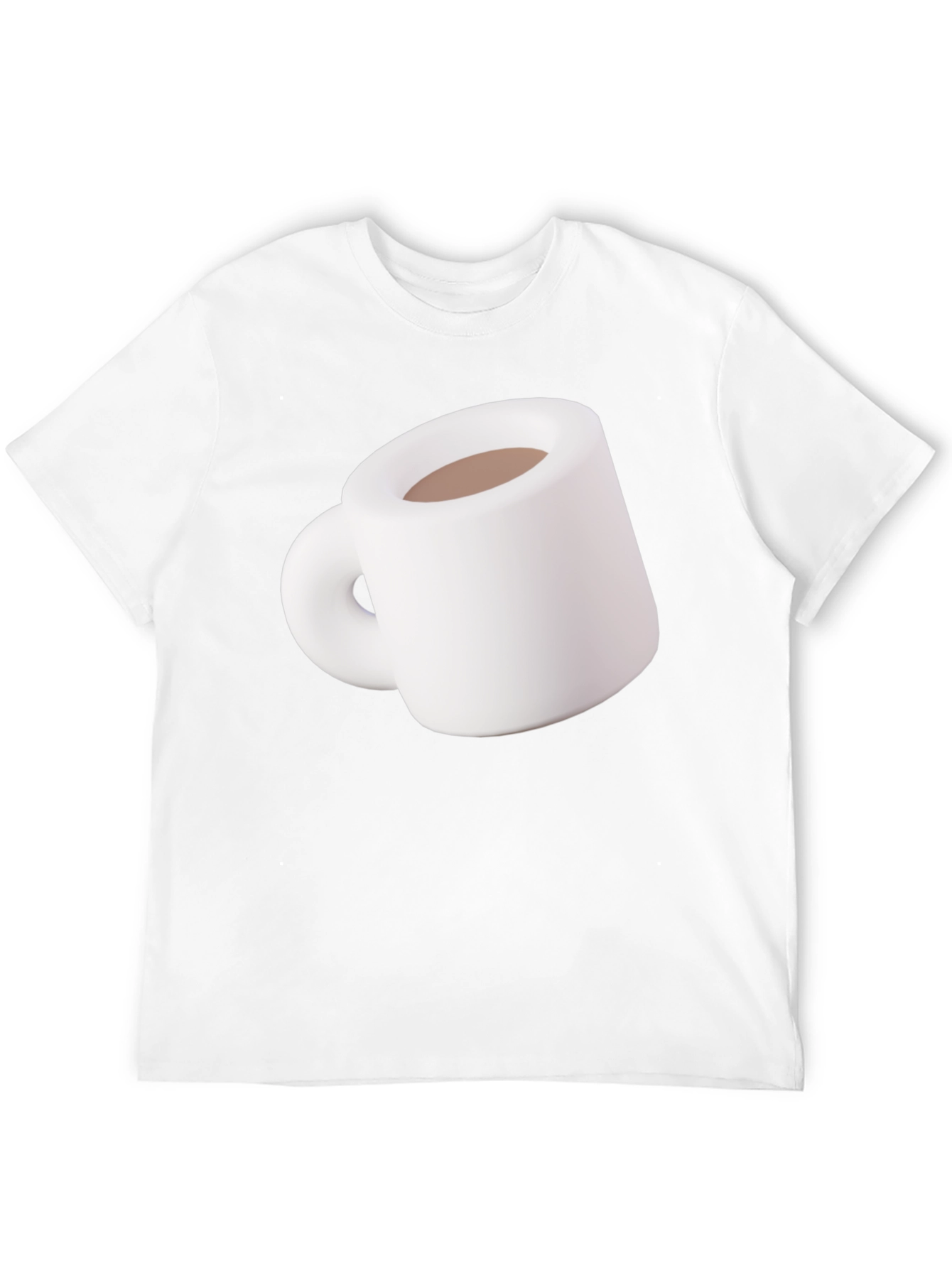 Coffee Mug Graphic Tee - Black Cotton T-Shirt