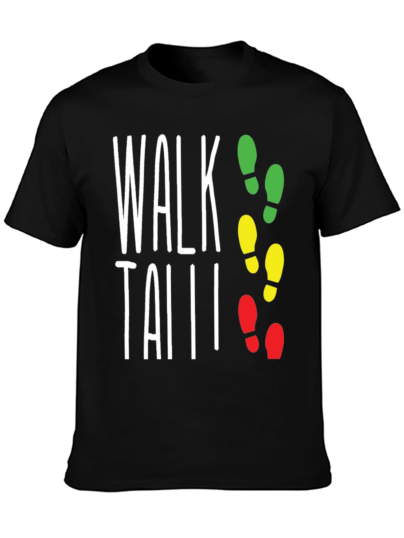 Walk Tall Traffic Light Footprint T-Shirt