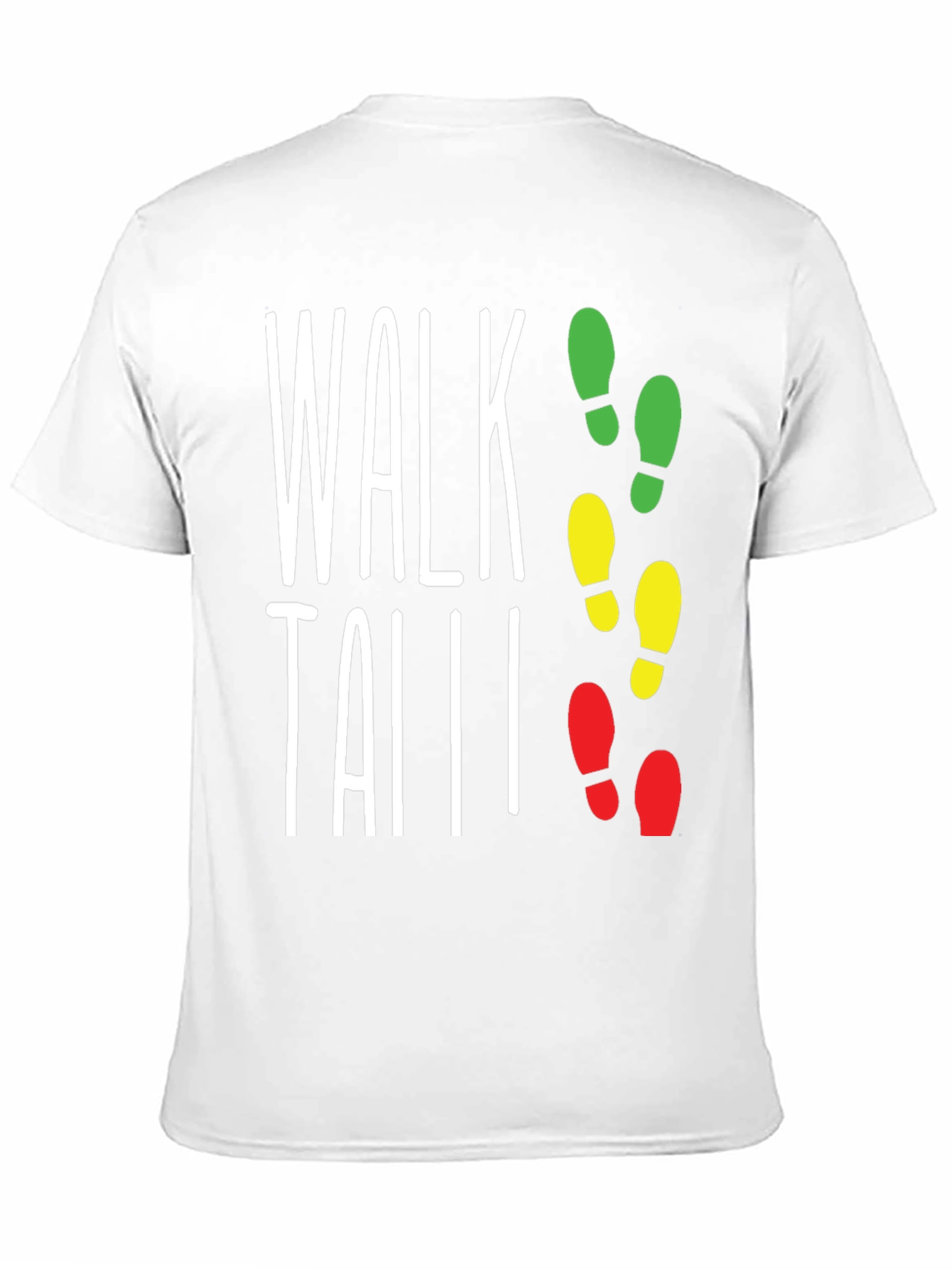 Walk Tall Traffic Light Footprint T-Shirt