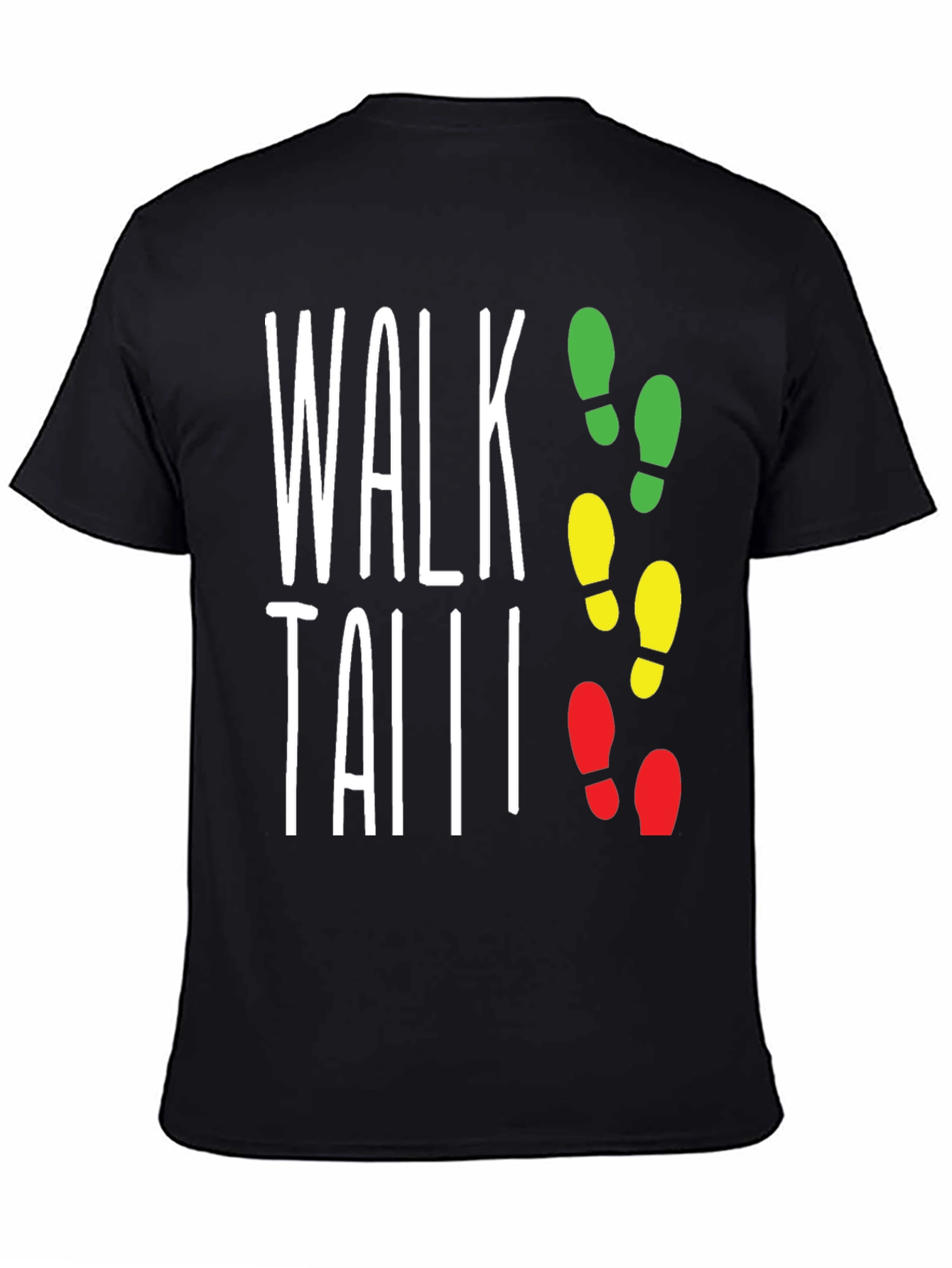 Walk Tall Traffic Light Footprint T-Shirt