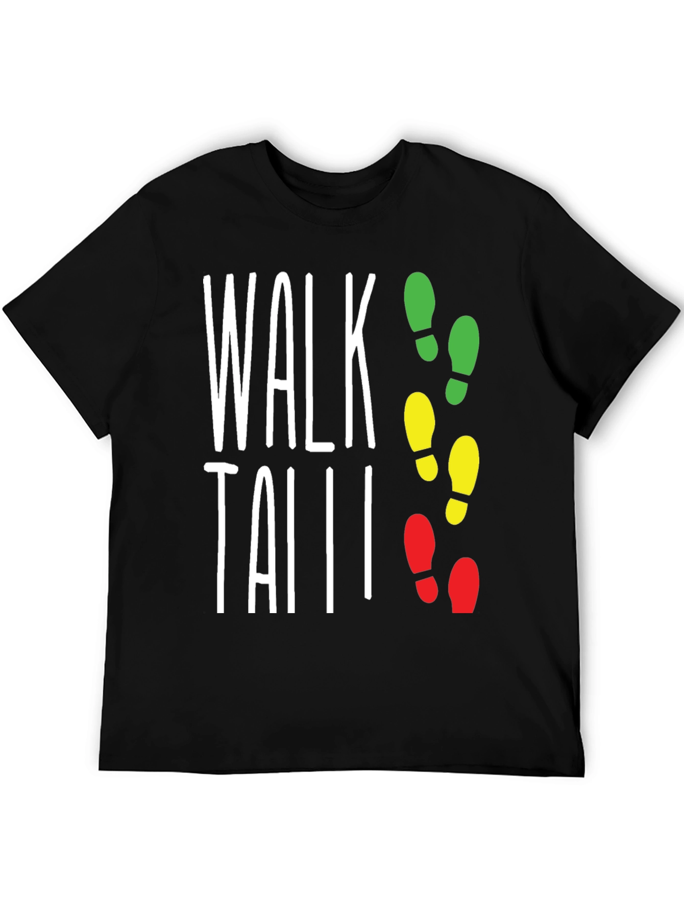 Walk Tall Traffic Light Footprint T-Shirt