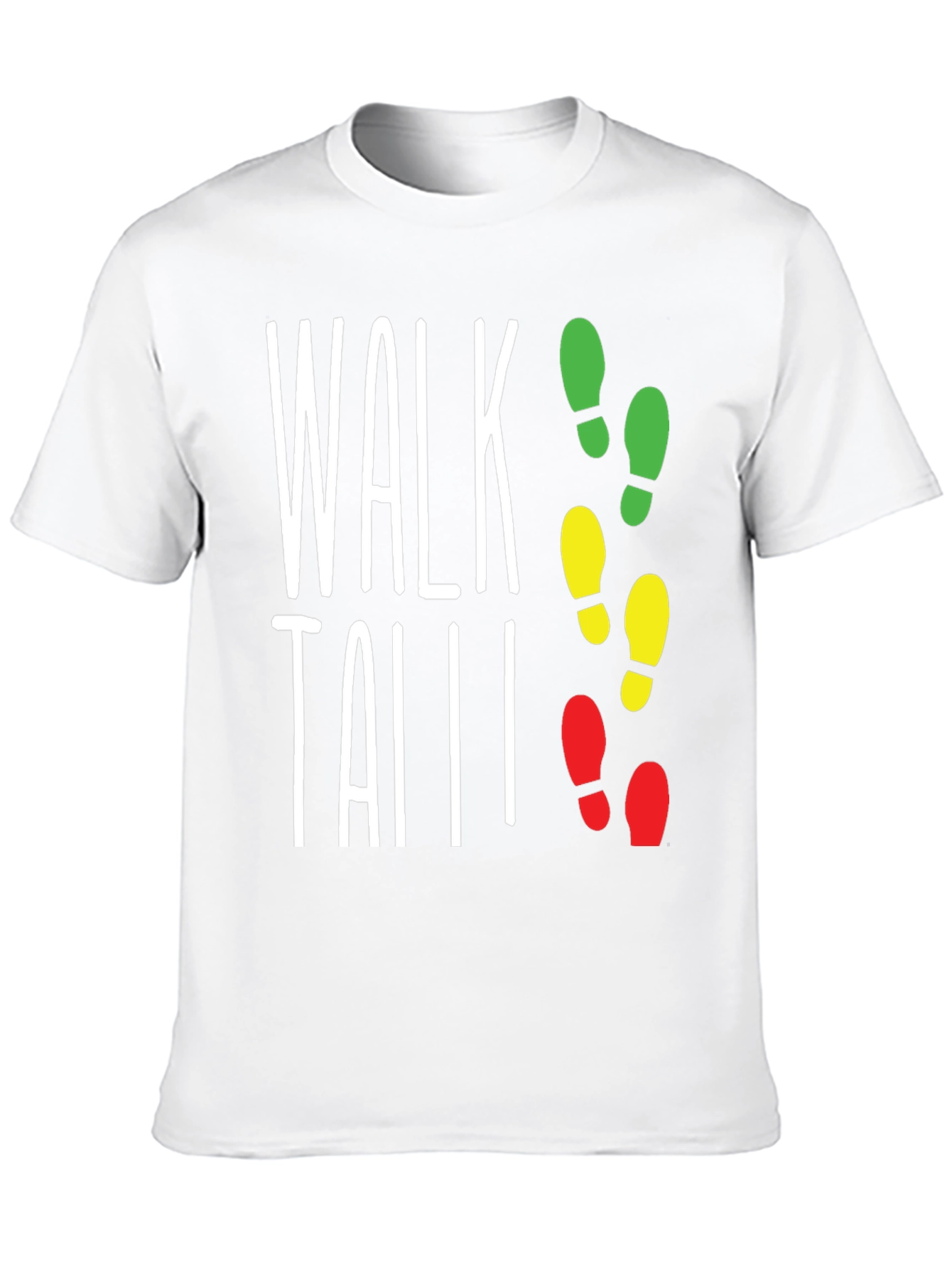 Walk Tall Traffic Light Footprint T-Shirt