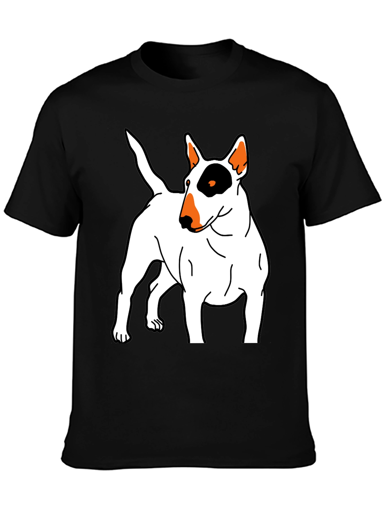 Bull Terrier Graphic Tee - Unisex Black T-Shirt