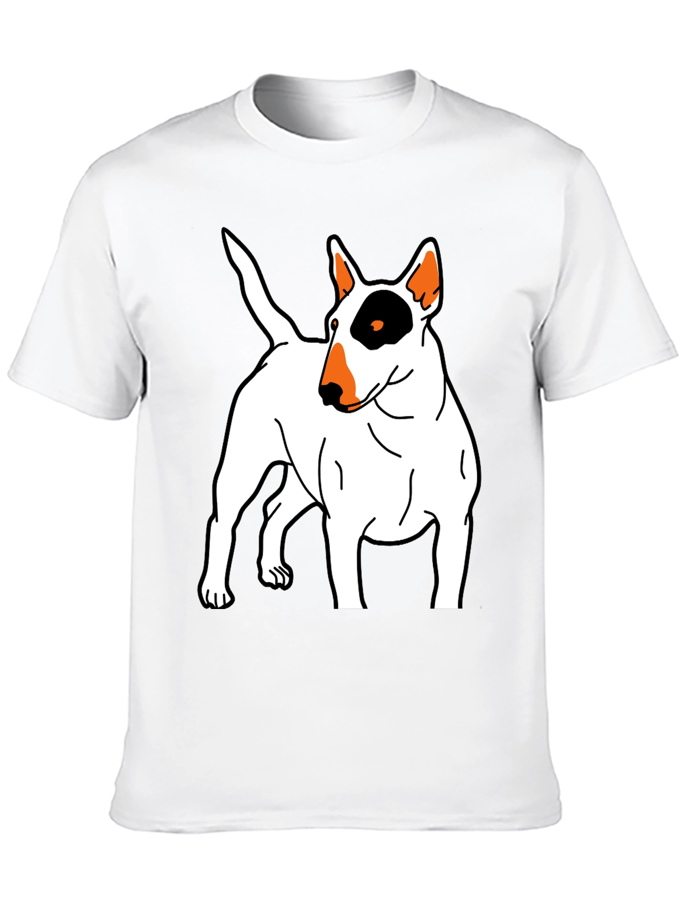 Bull Terrier Graphic Tee - Unisex Black T-Shirt