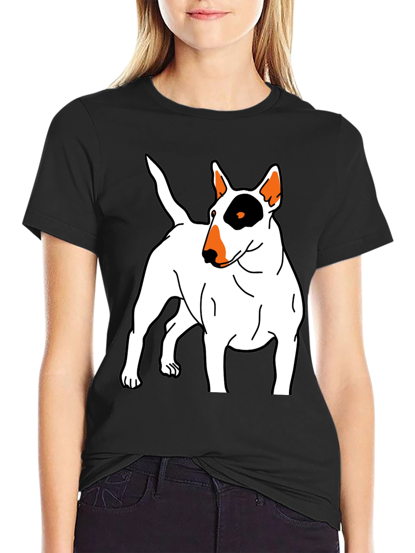 Bull Terrier Graphic Tee - Unisex Black T-Shirt