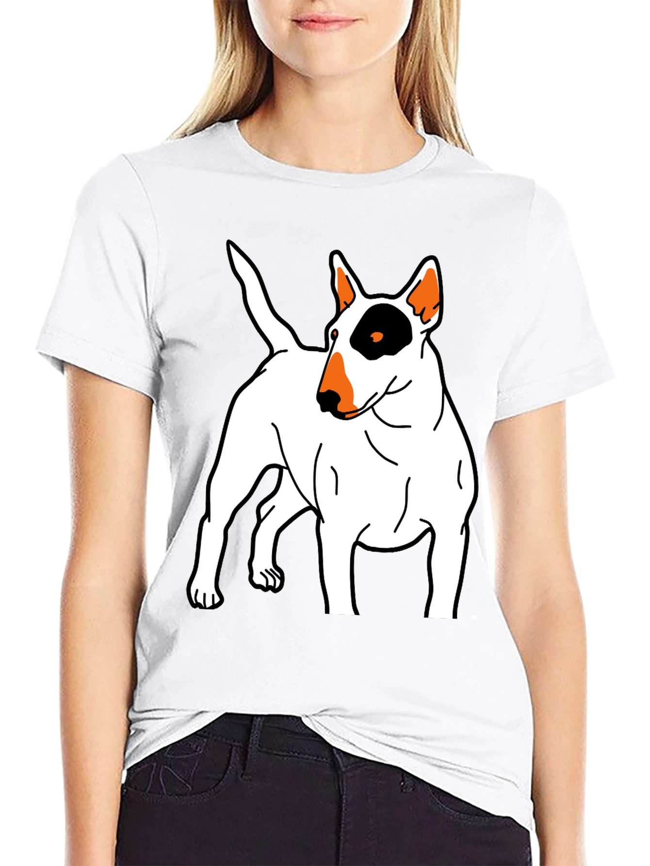 Bull Terrier Graphic Tee - Unisex Black T-Shirt