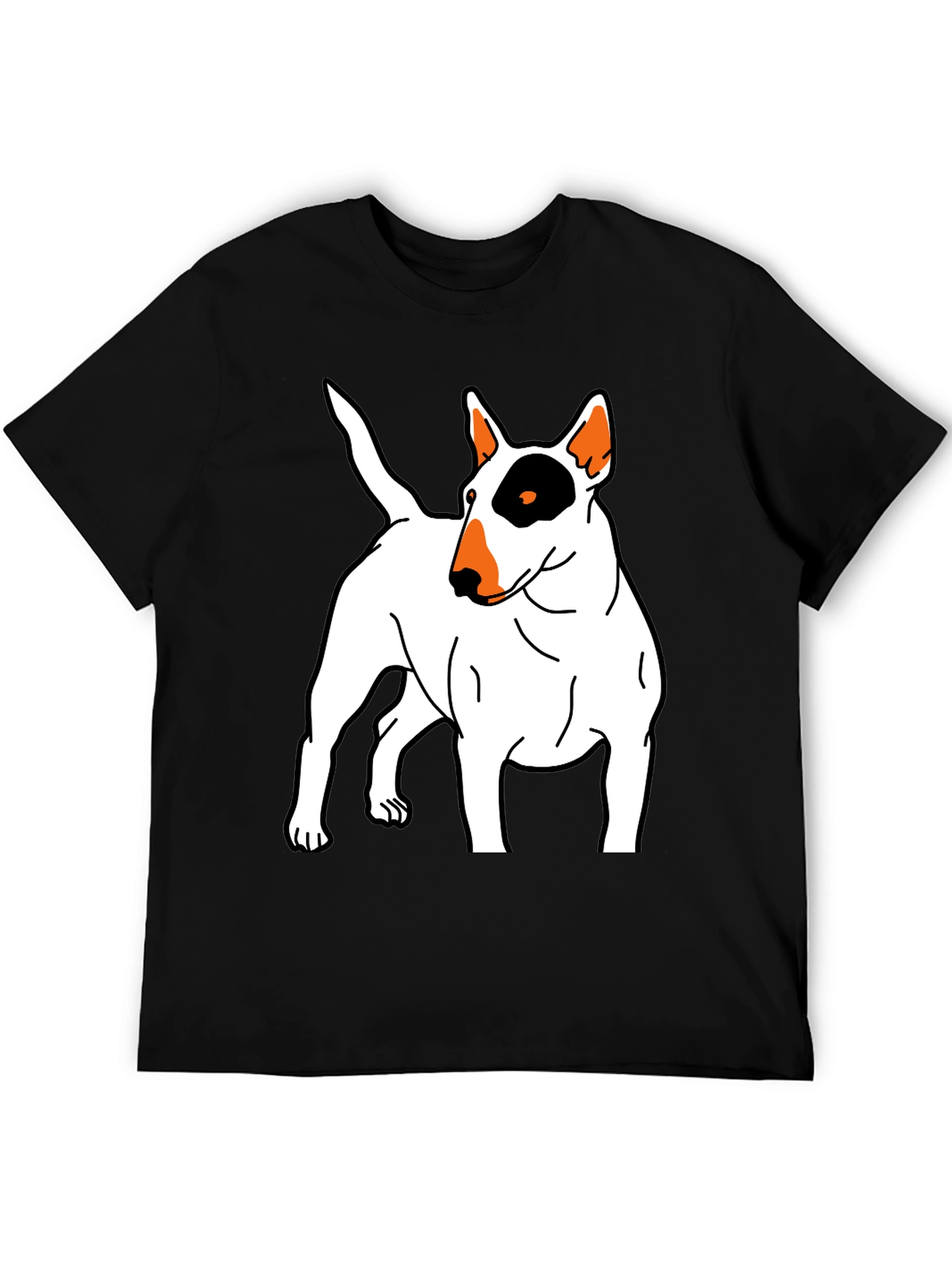 Bull Terrier Graphic Tee - Unisex Black T-Shirt