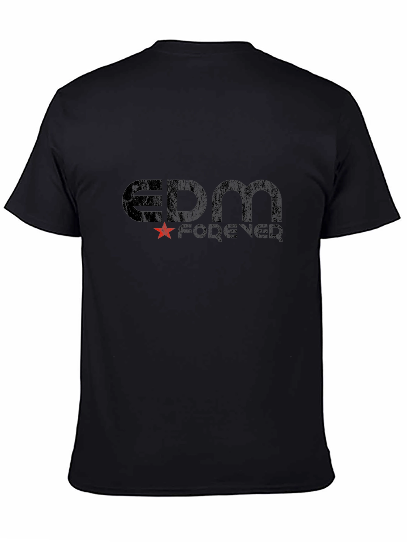 EDM Forever Black Graphic T-Shirt