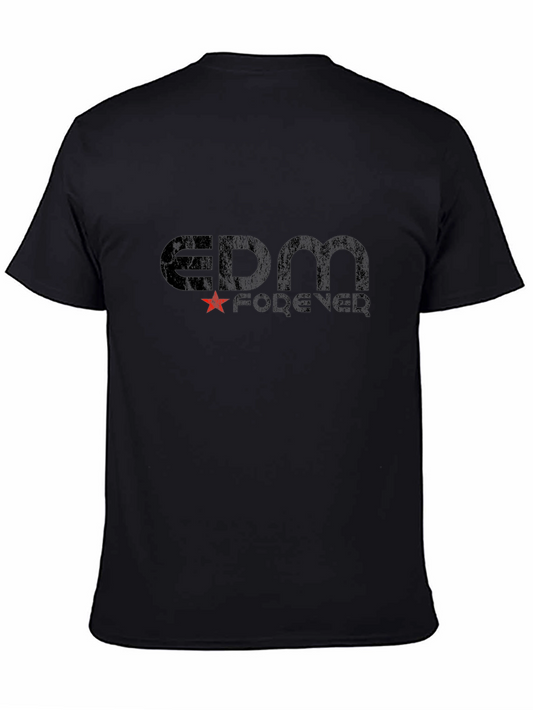 EDM Forever Black Graphic T-Shirt