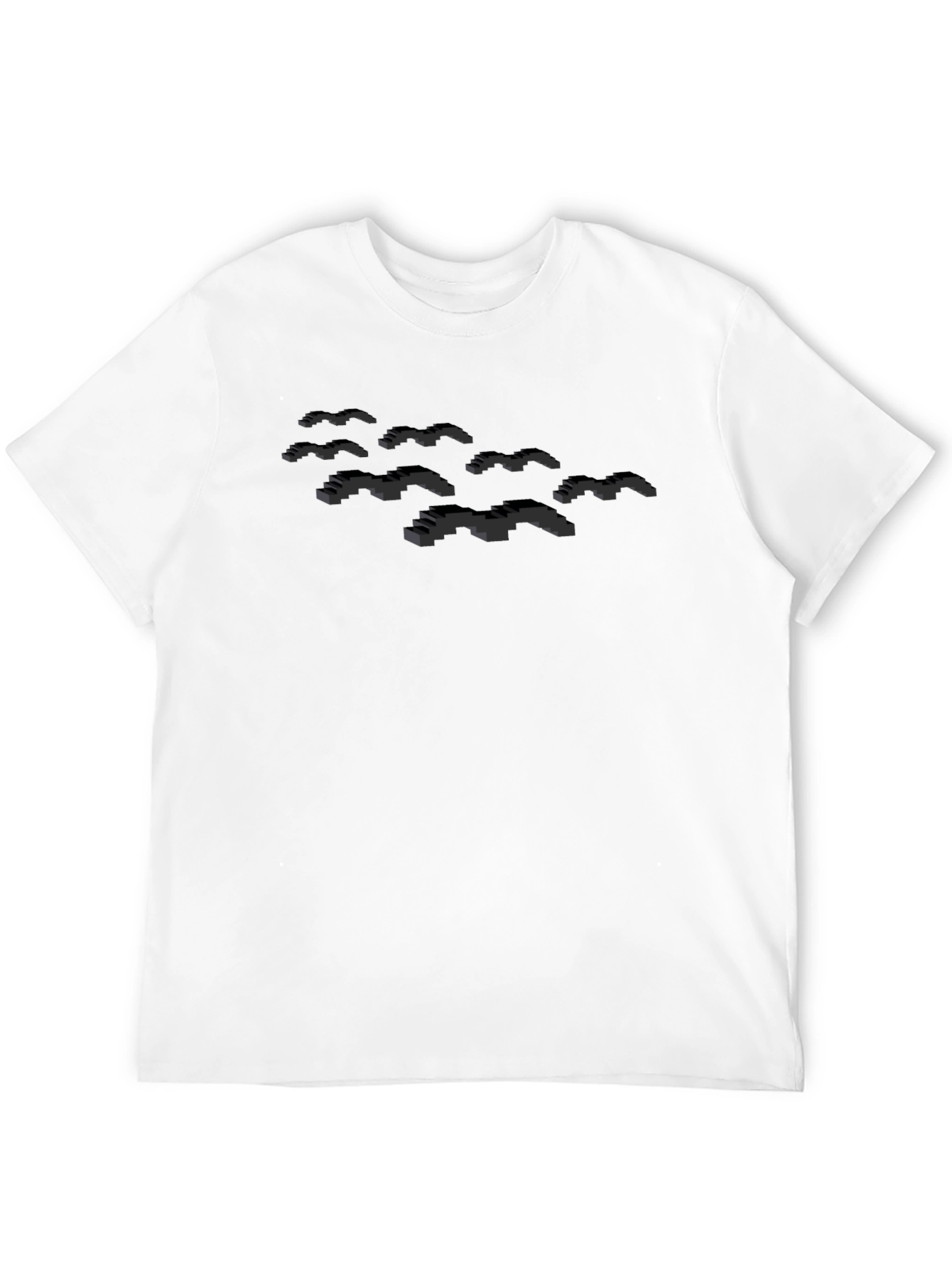 Pixel Bats Black T-Shirt - Gamer Style