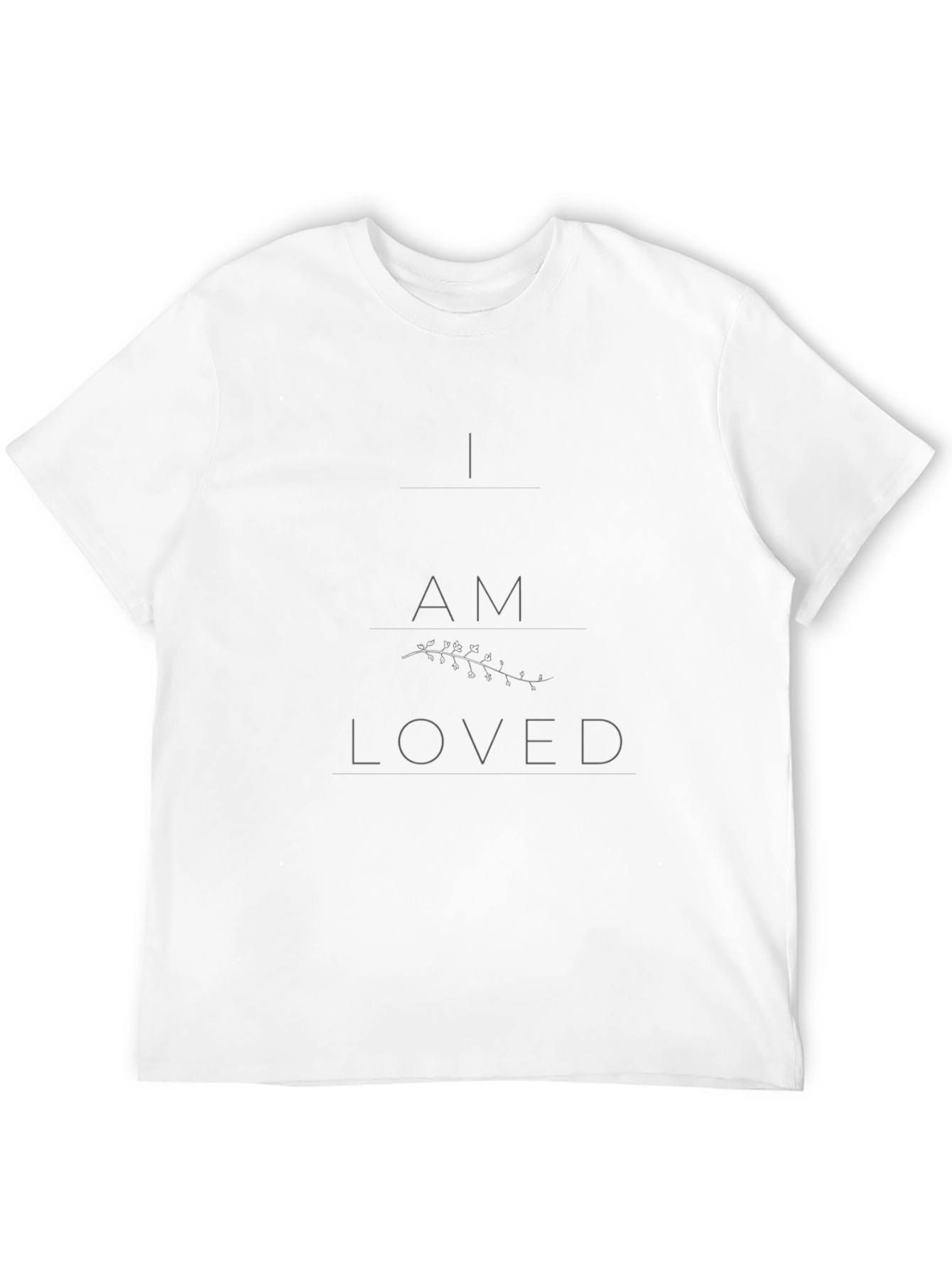 I AM LOVED Black Graphic Tee