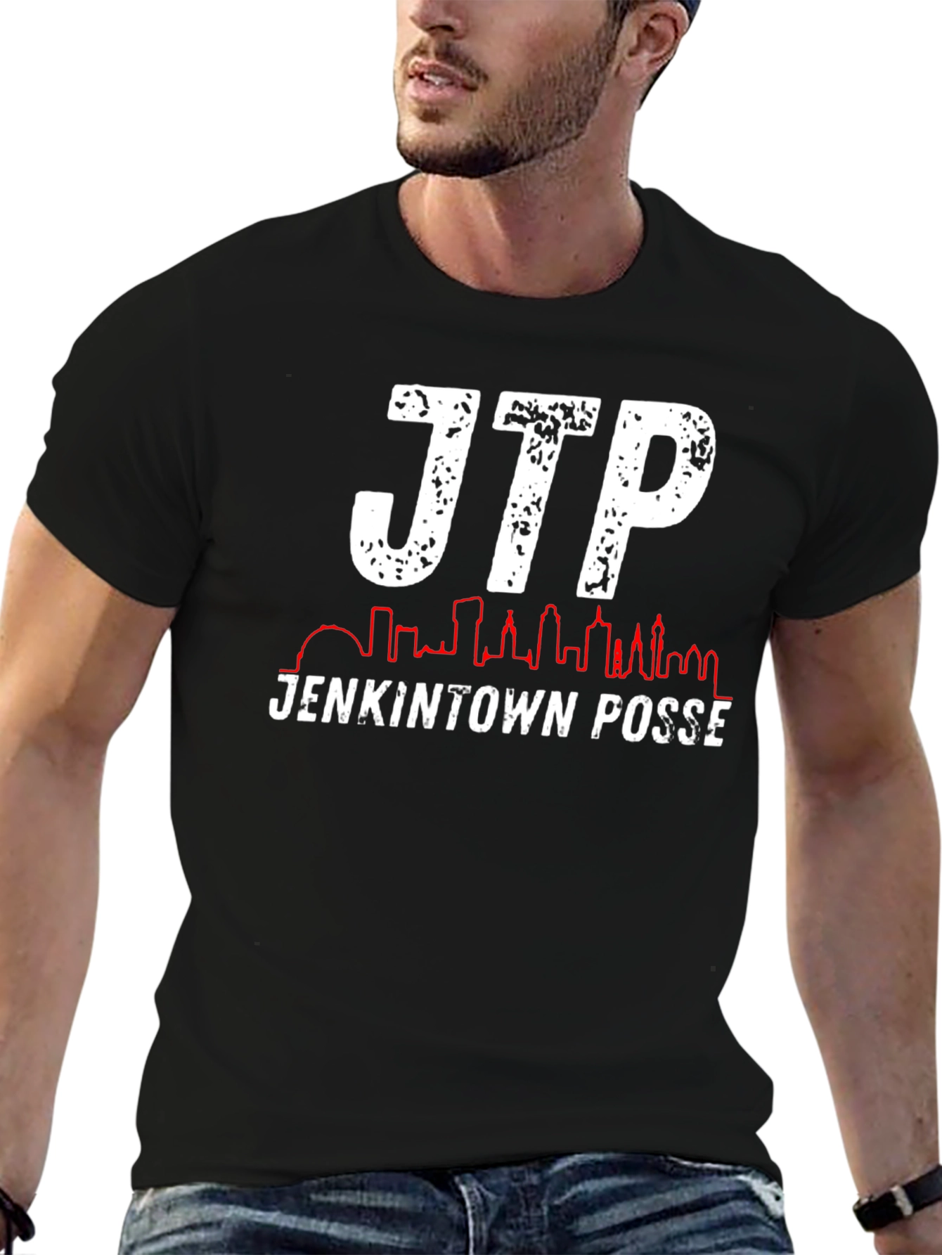 JTP Jenkintown Posse Black Graphic T-Shirt