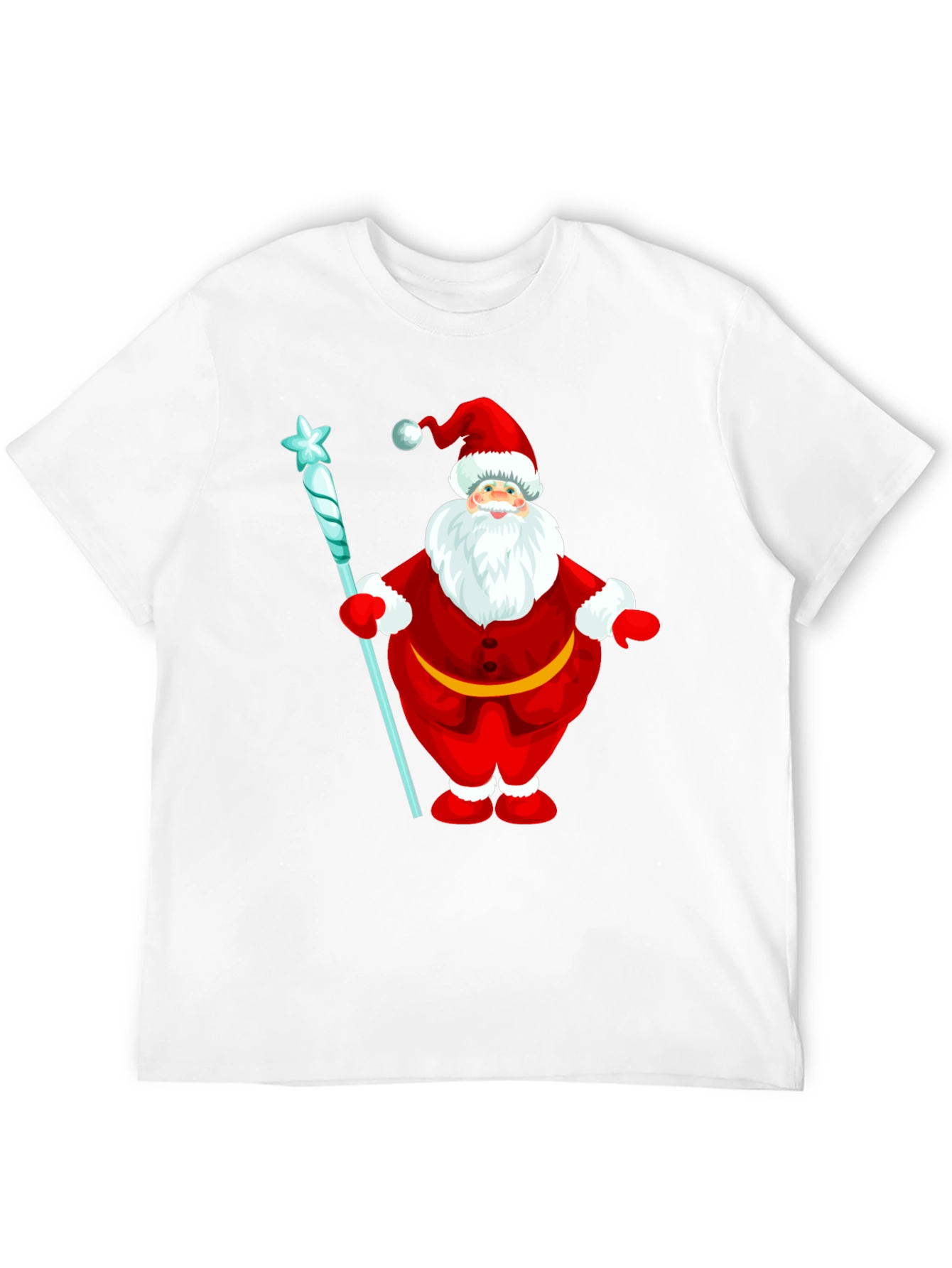 Festive Santa Claus Graphic T-Shirt - Holiday Cheer