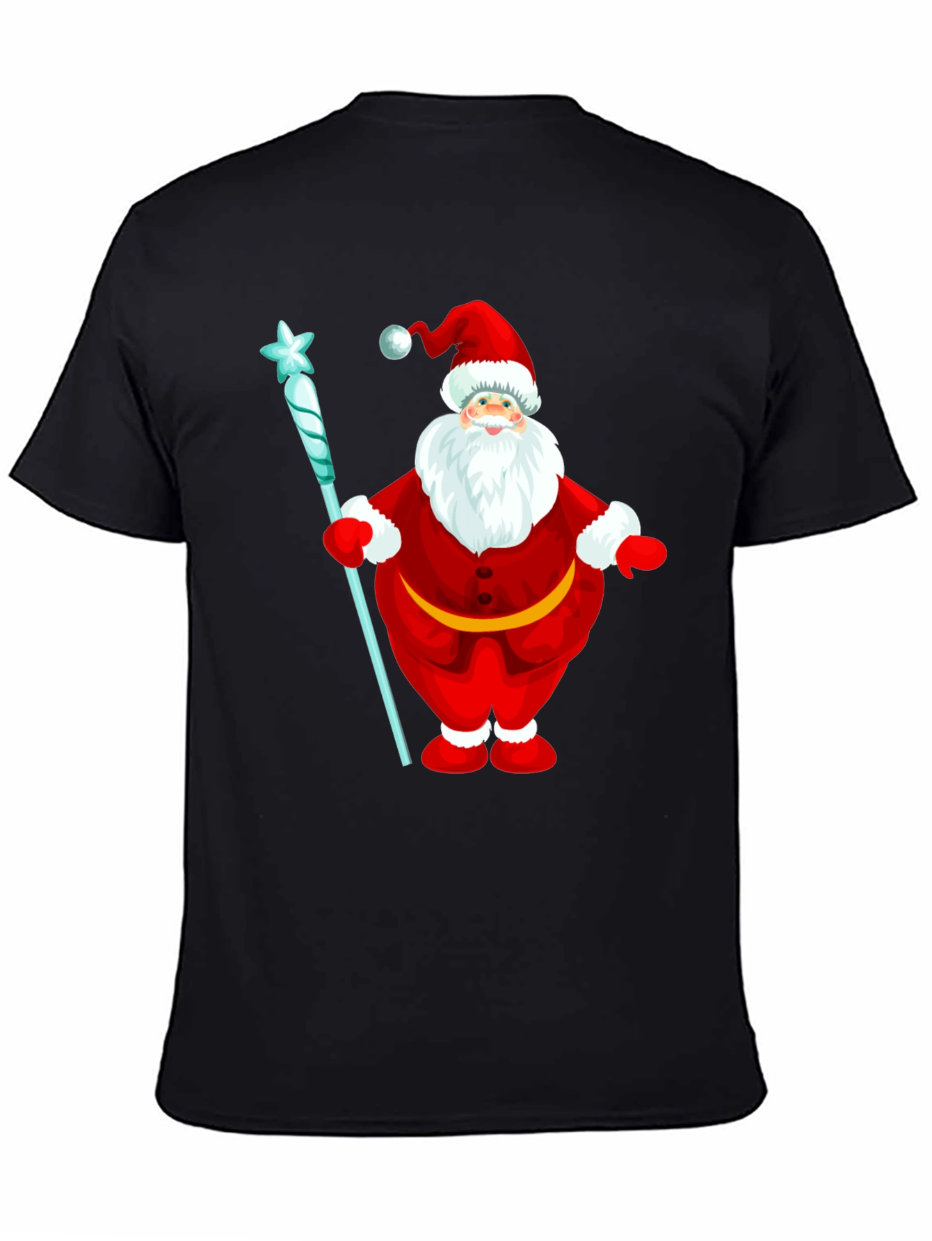 Festive Santa Claus Graphic T-Shirt - Holiday Cheer