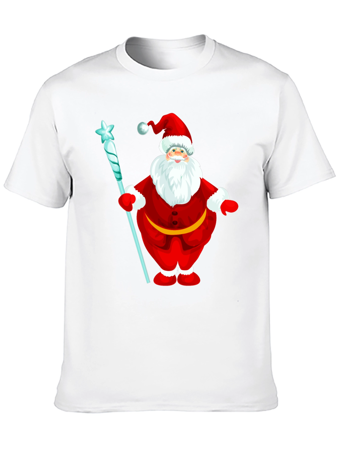 Festive Santa Claus Graphic T-Shirt - Holiday Cheer