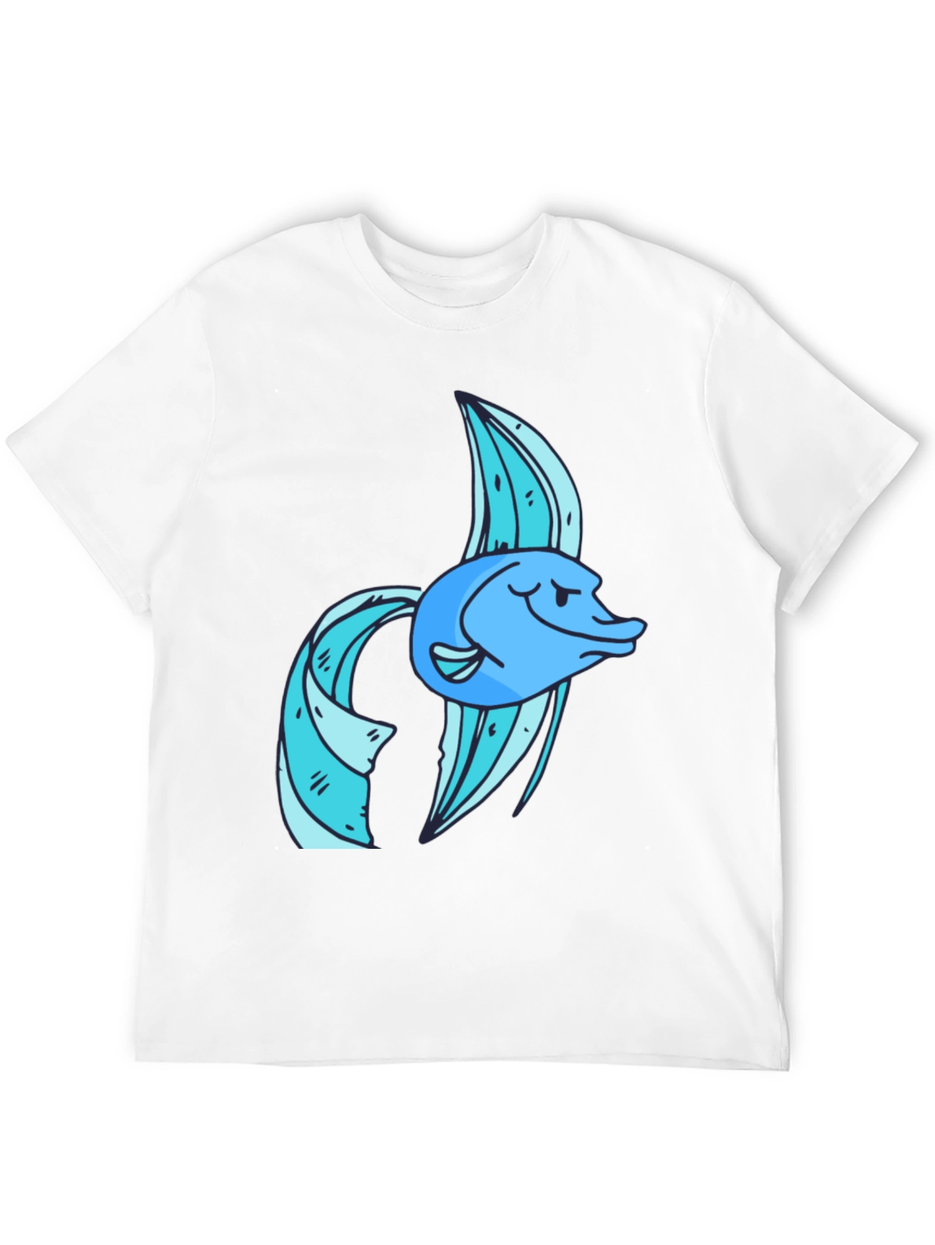 Cool Fish Graphic Tee - Soft Cotton Blend