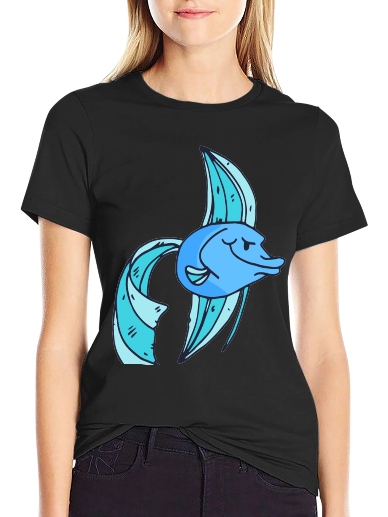 Cool Fish Graphic Tee - Soft Cotton Blend