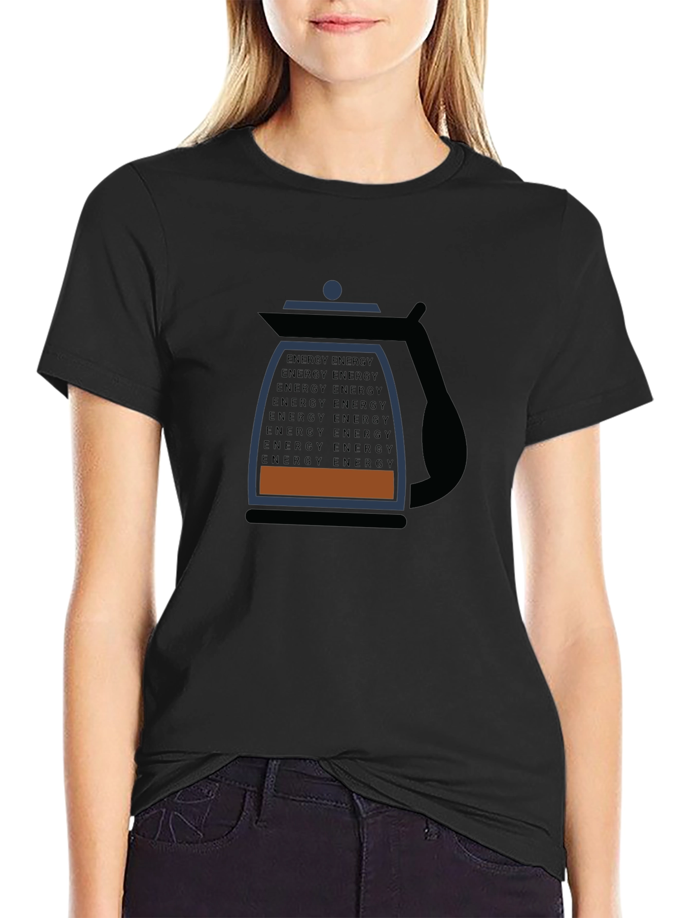 Energy Coffee Tee - Black Graphic T-Shirt