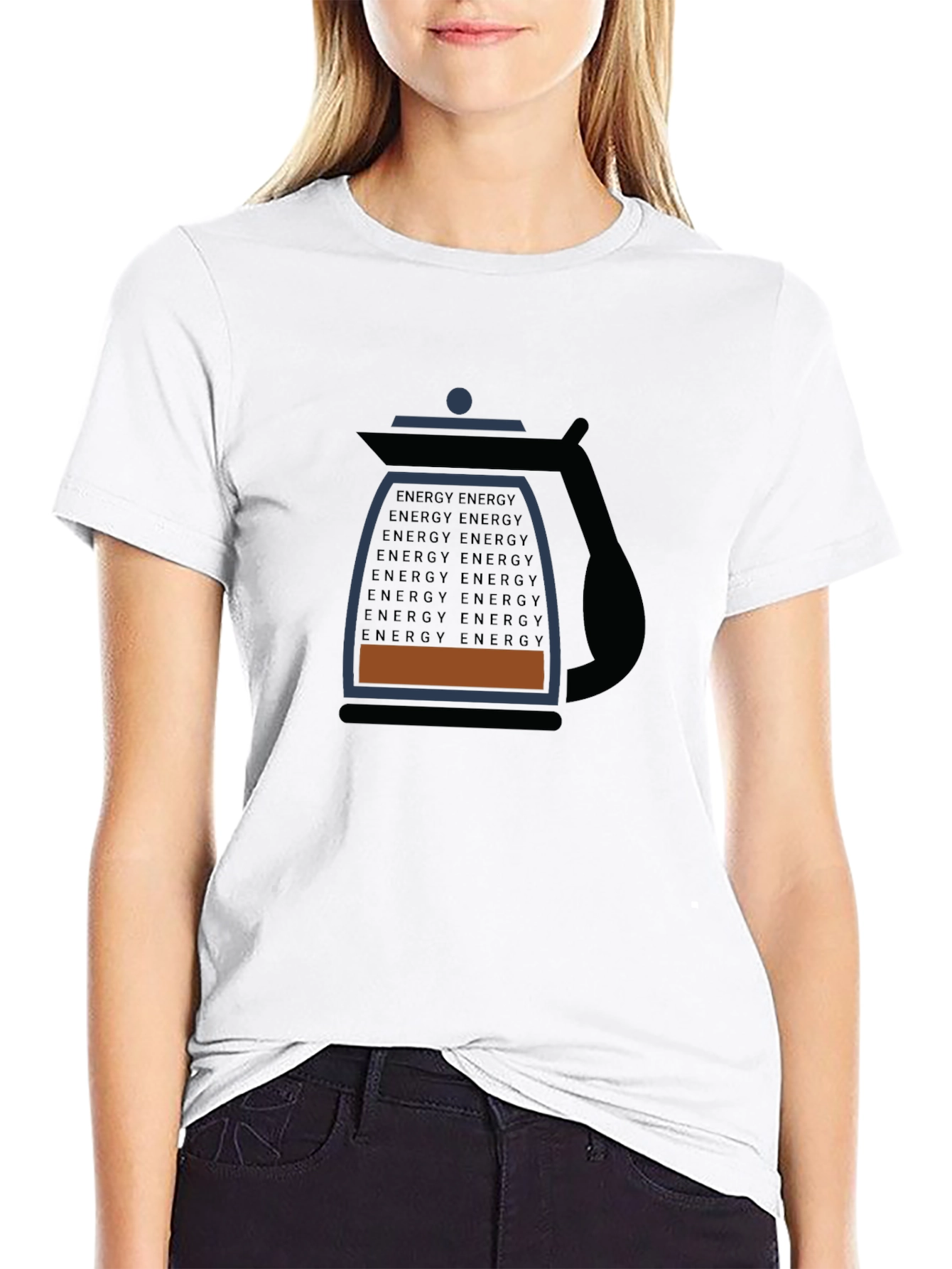 Energy Coffee Tee - Black Graphic T-Shirt