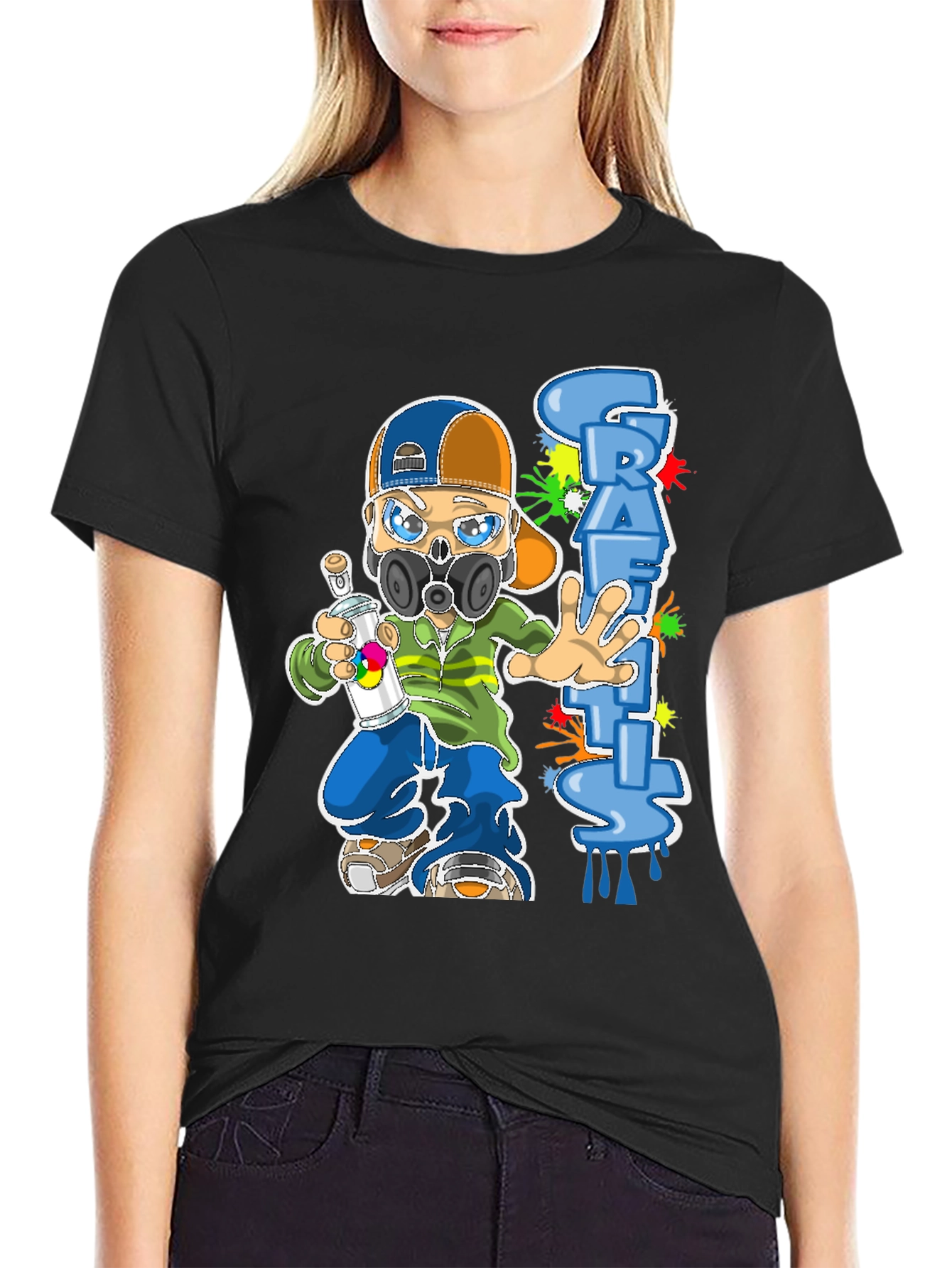 Graffiti Artist Graphic T-Shirt - Unique Design