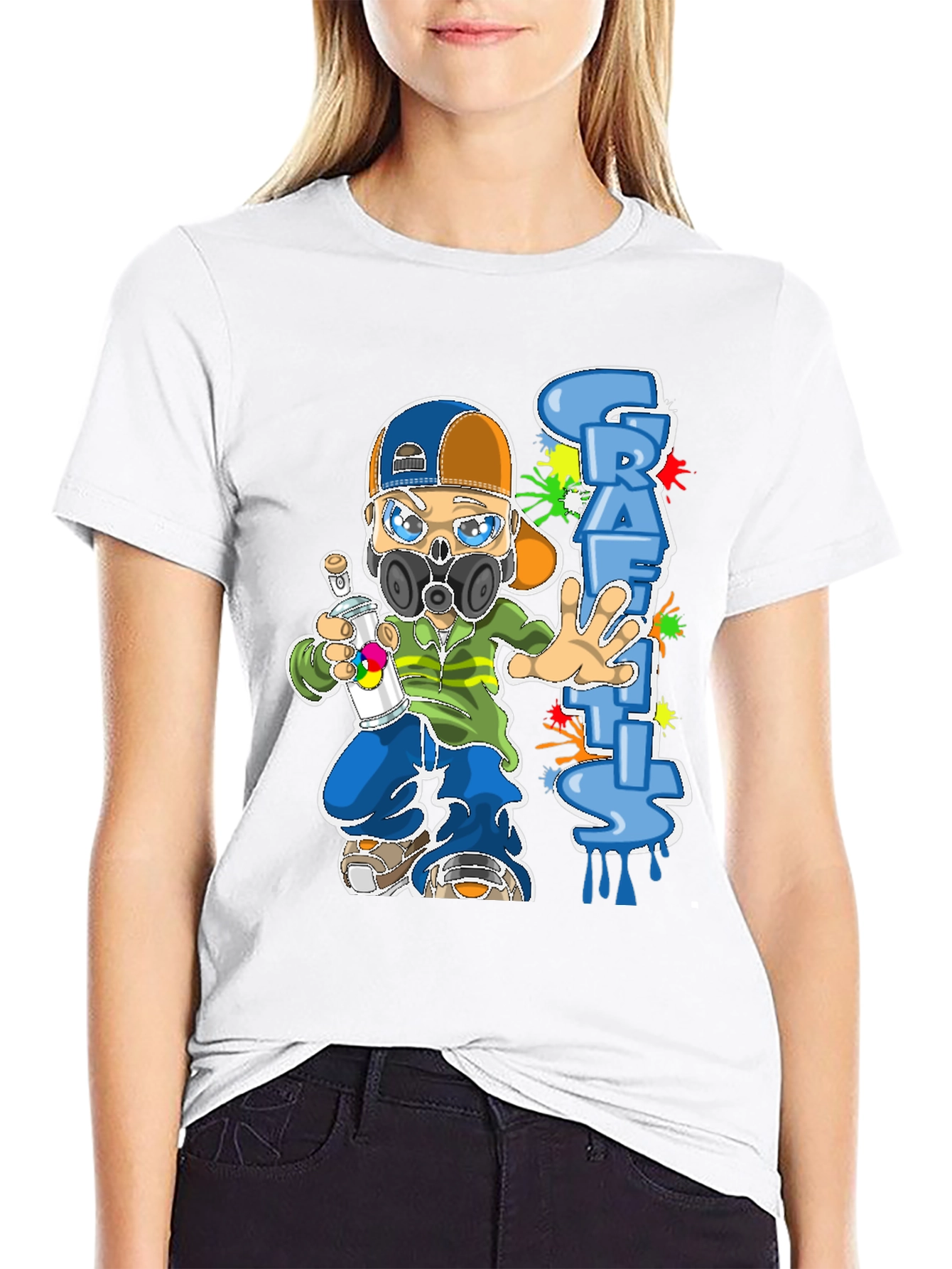 Graffiti Artist Graphic T-Shirt - Unique Design