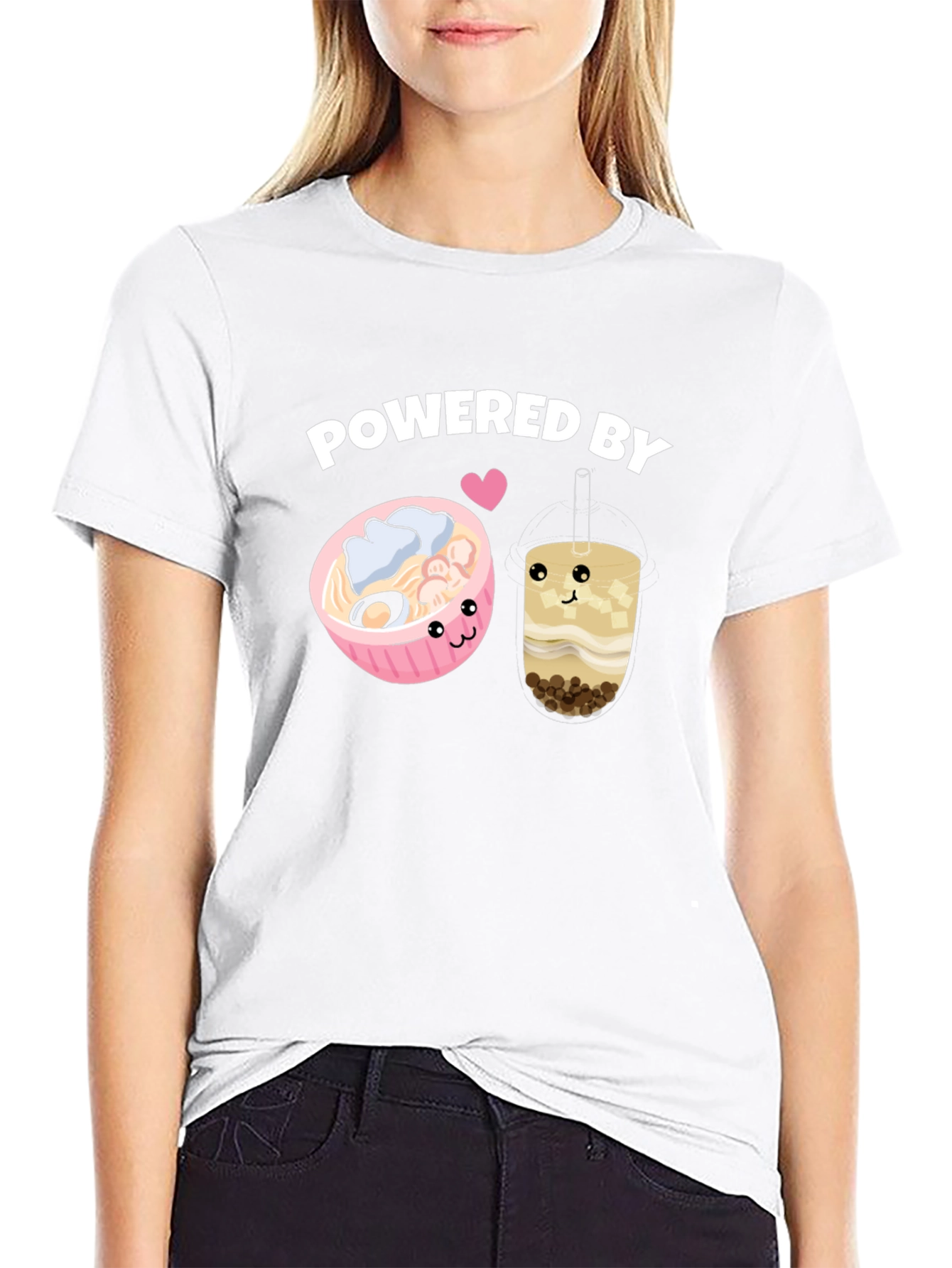 Powered By Ramen and Boba T-Shirt