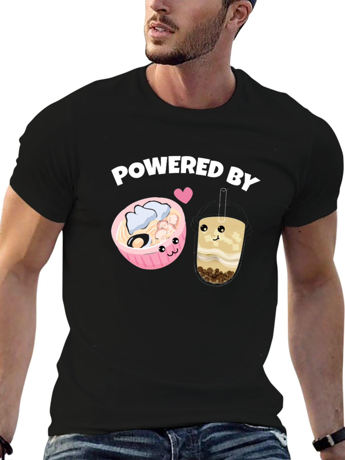 Powered By Ramen and Boba T-Shirt