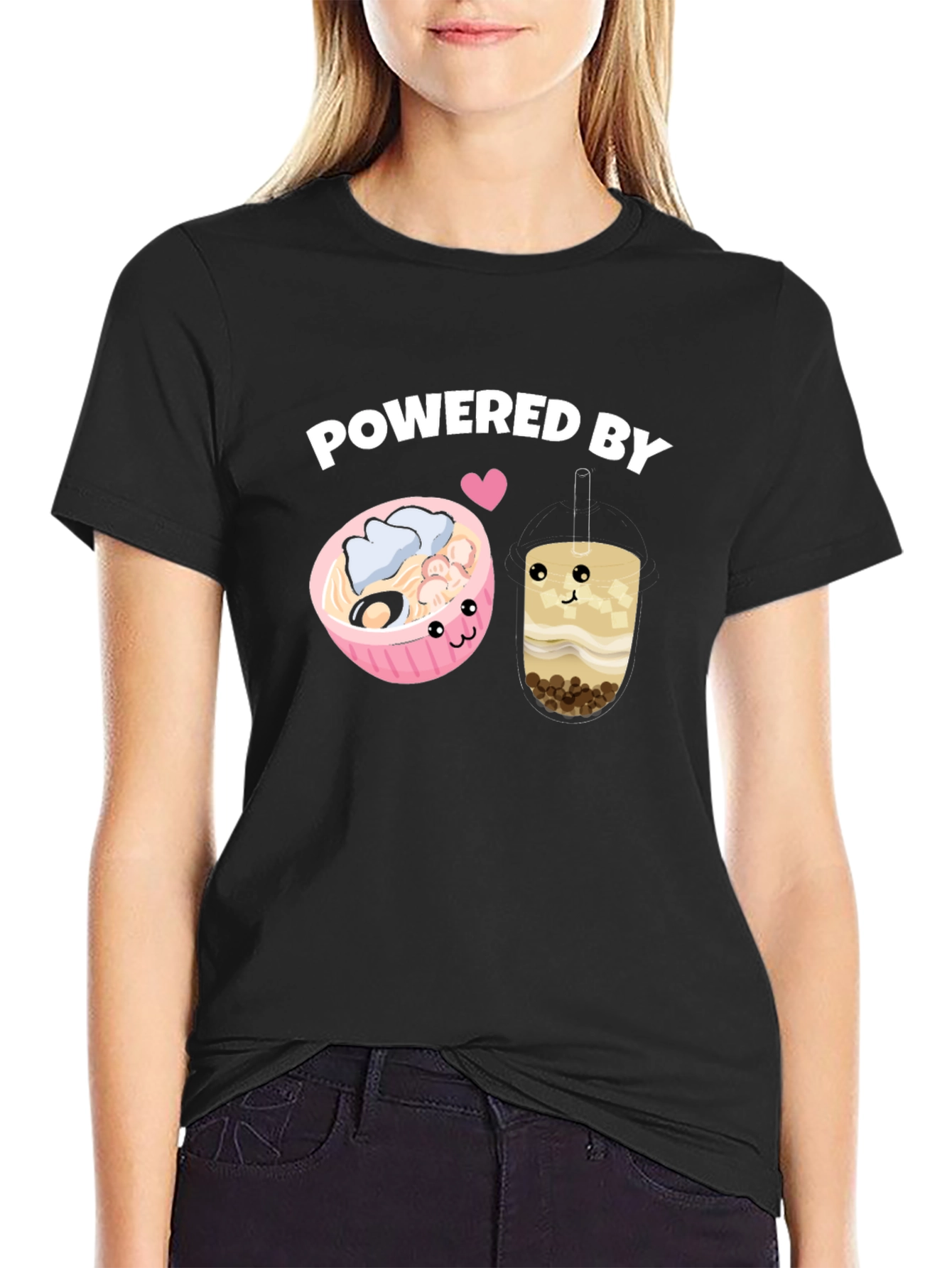 Powered By Ramen and Boba T-Shirt