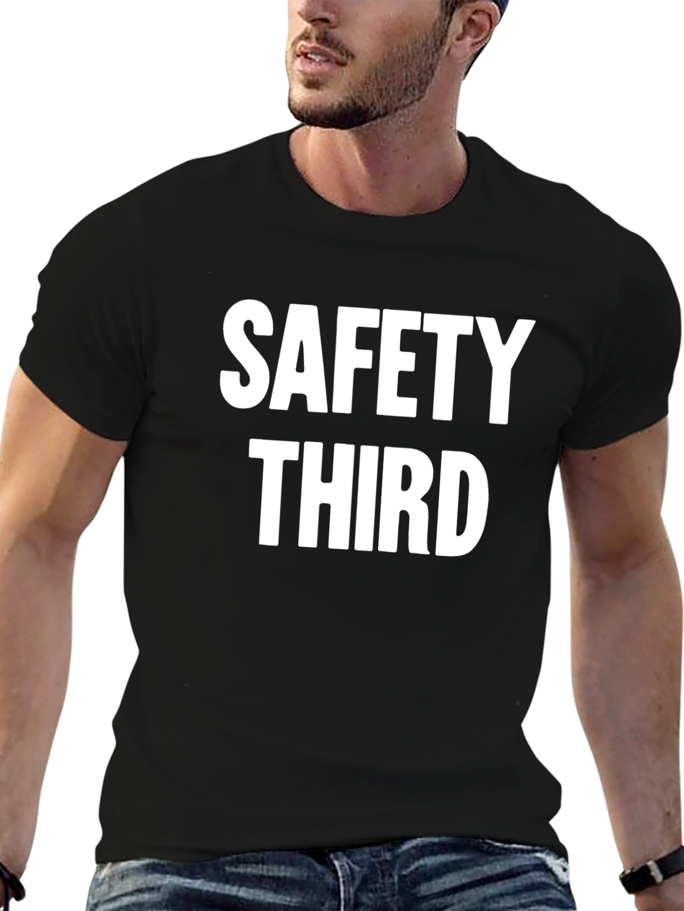 Safety Third Graphic T-Shirt - Humor Tee
